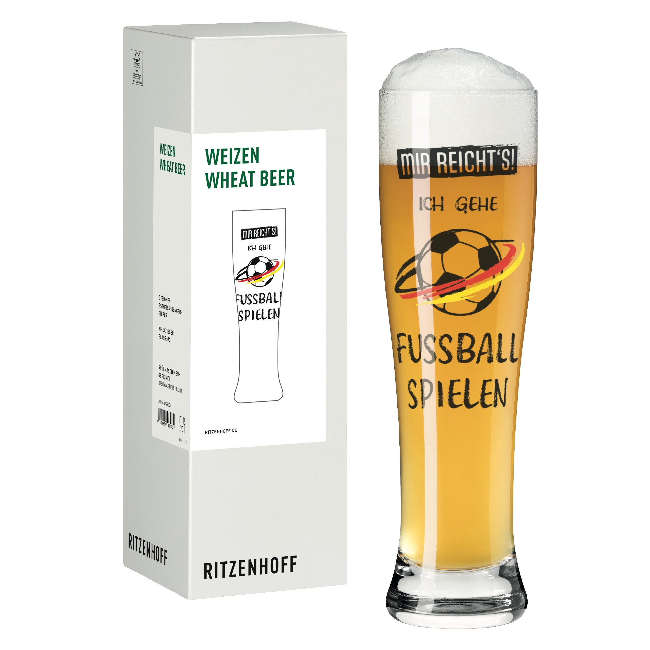 Ritzenhoff Bierglas Fußball