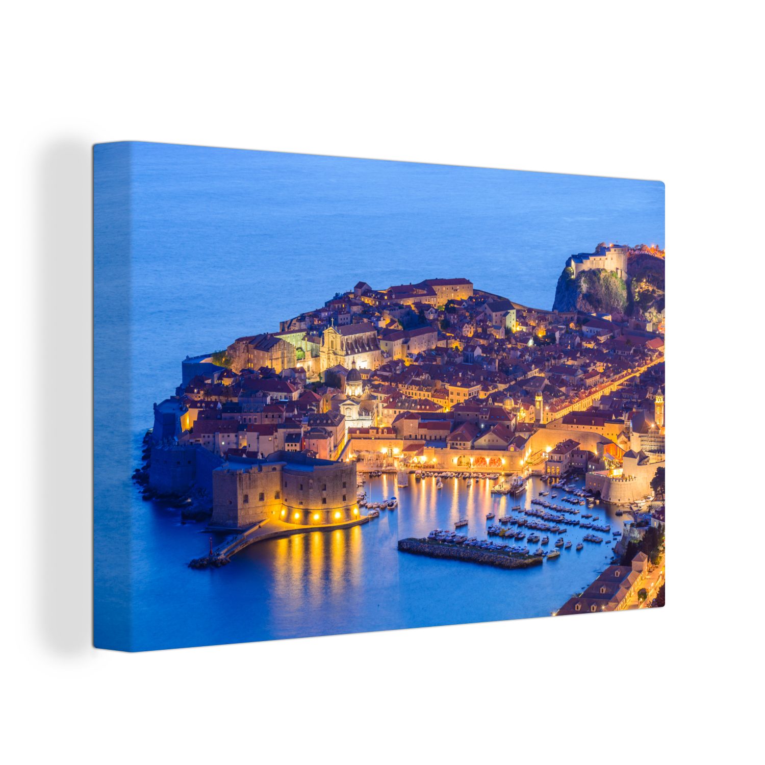 OneMillionCanvasses® Leinwandbild Dubrovnik (1 Aufhängefertig, Wandbild cm 30x20 Kroatien, St), Wanddeko, Leinwandbilder