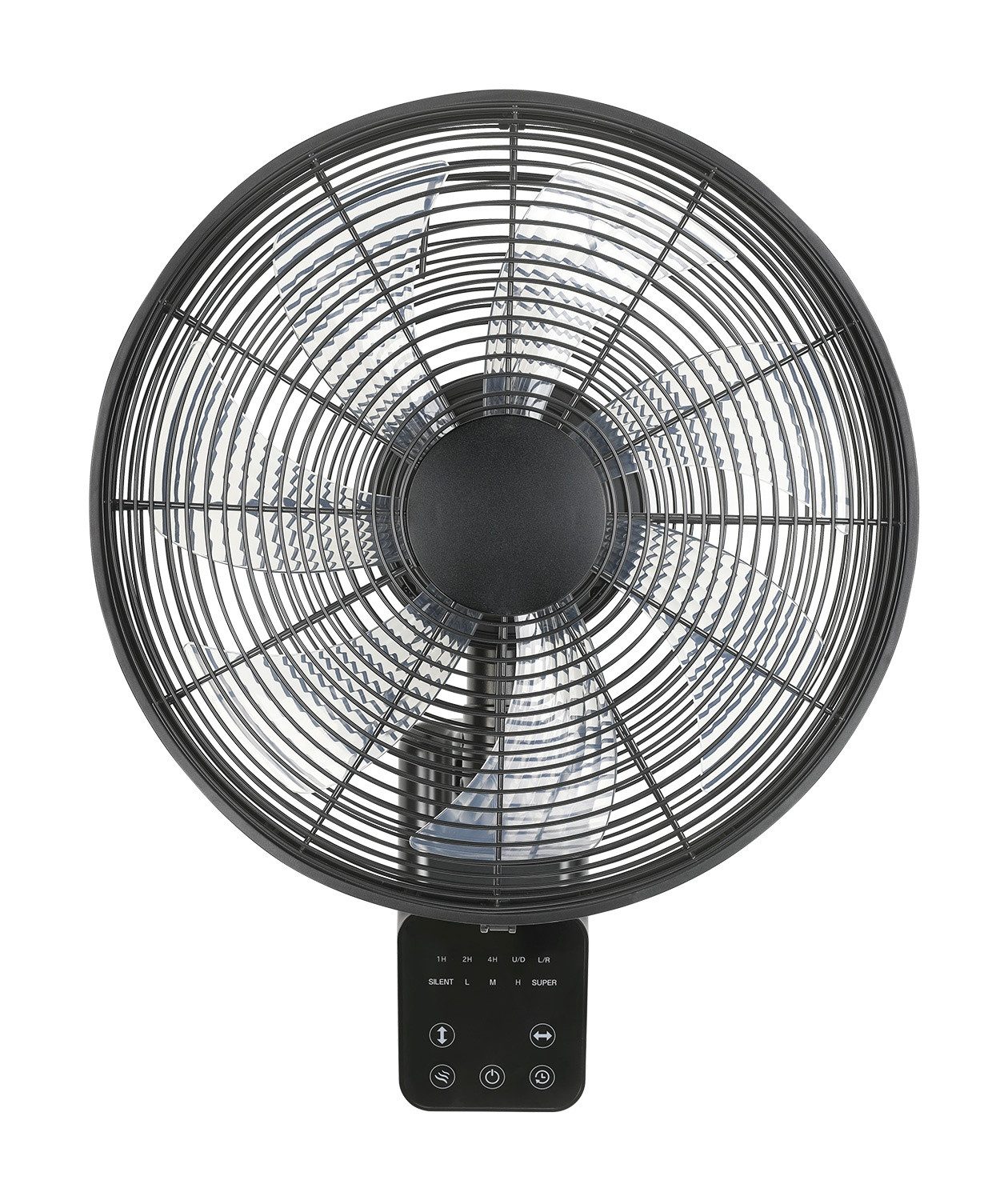 CasaFan Wandventilator Wandventilator Airos Eco Design Wall II Schwarz, Timer