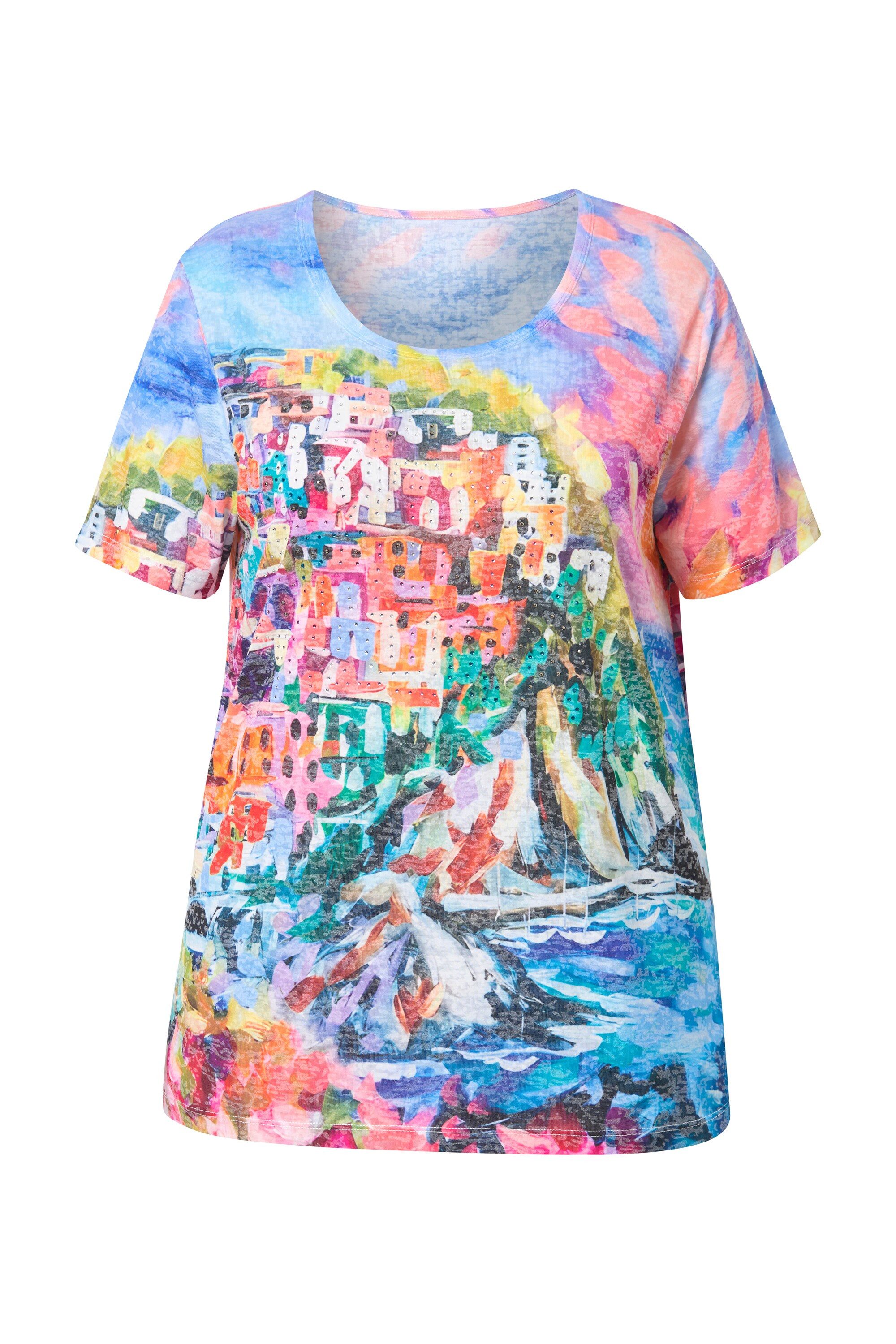 MIAMODA T-Shirt T-Shirt A-Linie Küsten-Print günstig online kaufen