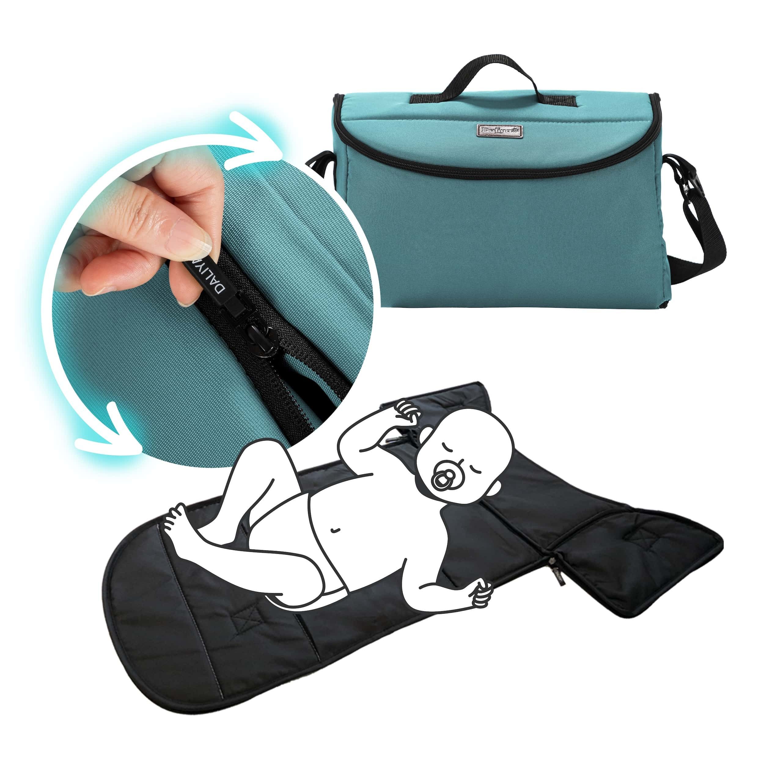 Daliya® Kinderwagen-Tasche ALPINO 2in1 Wickeltasche & Wickelunterlage, universal, multifunktional, multifunktionale Tasche für Kinderwagen, Wickeltasche, Wickelunterlage