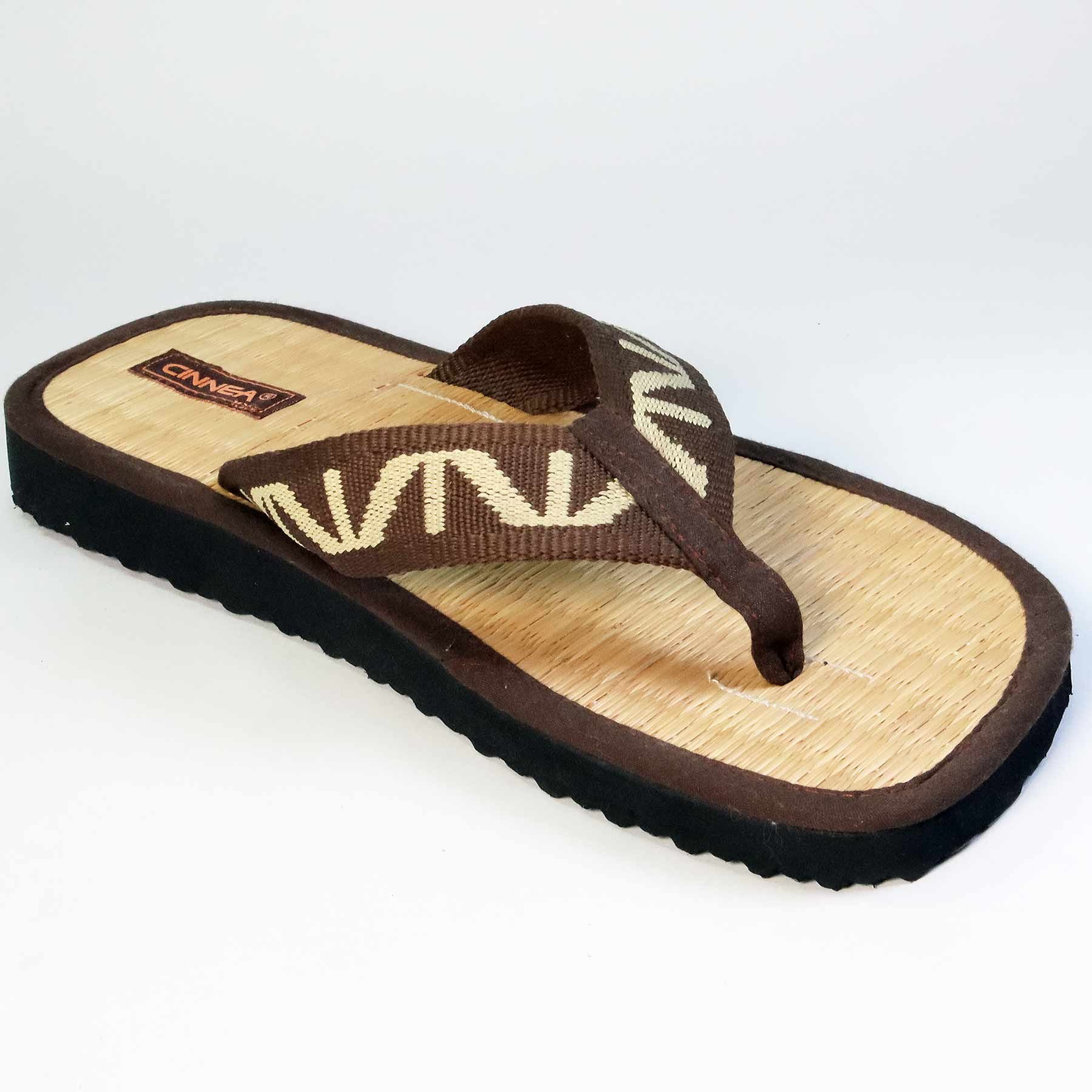 Schuhe Sandalen CINNEA BAHIA Riemchensandale mit Naturbinsen und Wellness-Zimtfüllung, handgefertigt