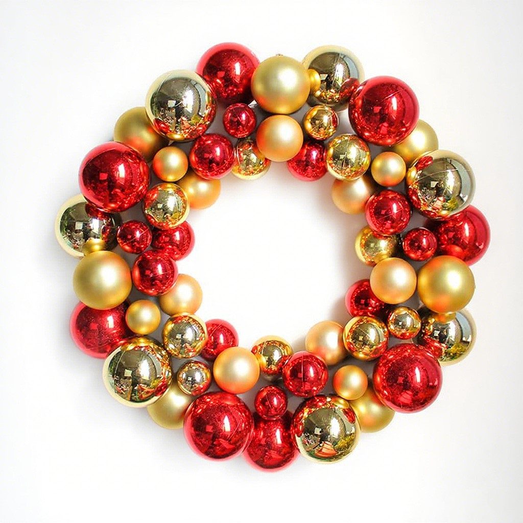 CLTYQ Weihnachtsbaumkugel Weihnachtskugel, Weihnachtskranz, bunte Spleißkug günstig online kaufen