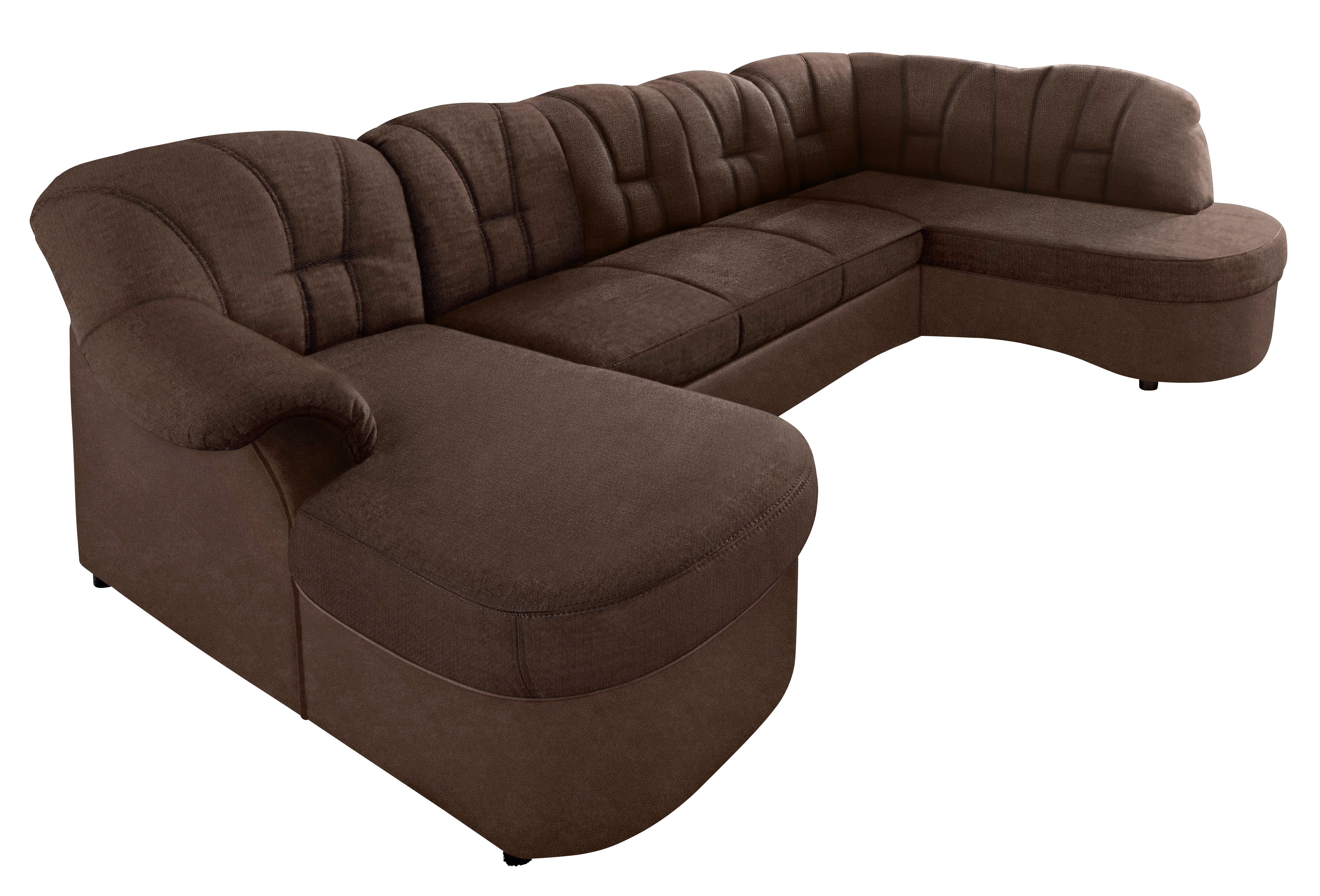 DOMO collection Wohnlandschaft FLORES 293x180x86 cm, hochwertig, komfortabel, U-Form, 3 Teile, wahlw. mit Bettfunktion, wahlw. mit Federkern, Unser Dauertiefpre – Bild 2 von 5