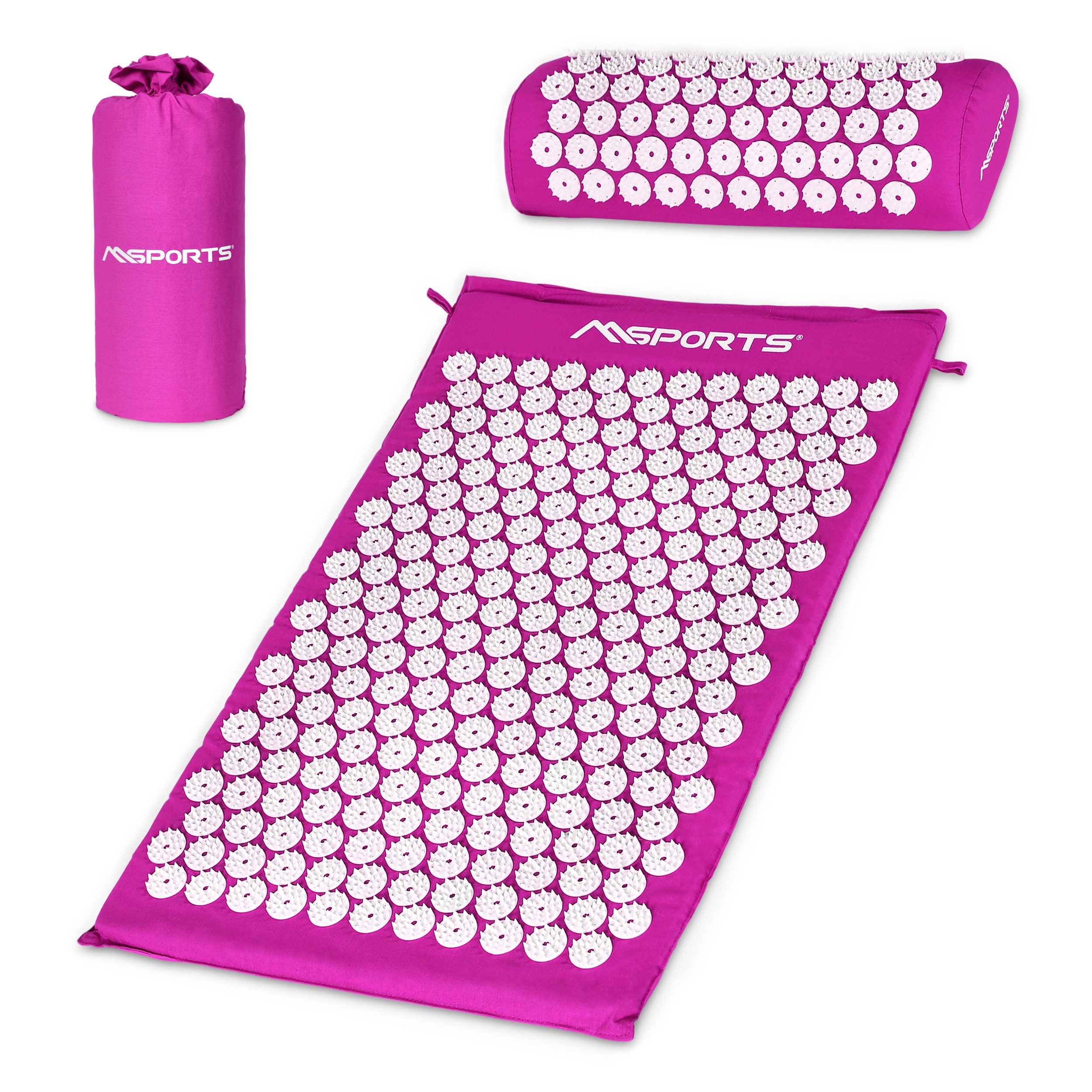 MSports® Akupressurmatte Akupressurmatte - Akupressur Set