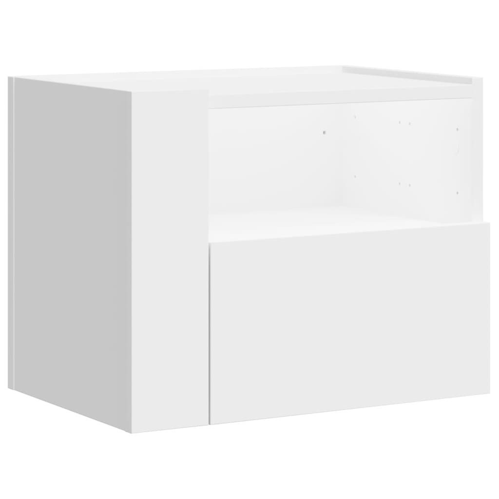 vidaXL Nachttisch Wand-Nachttisch Weiß 45x30x35 cm günstig online kaufen
