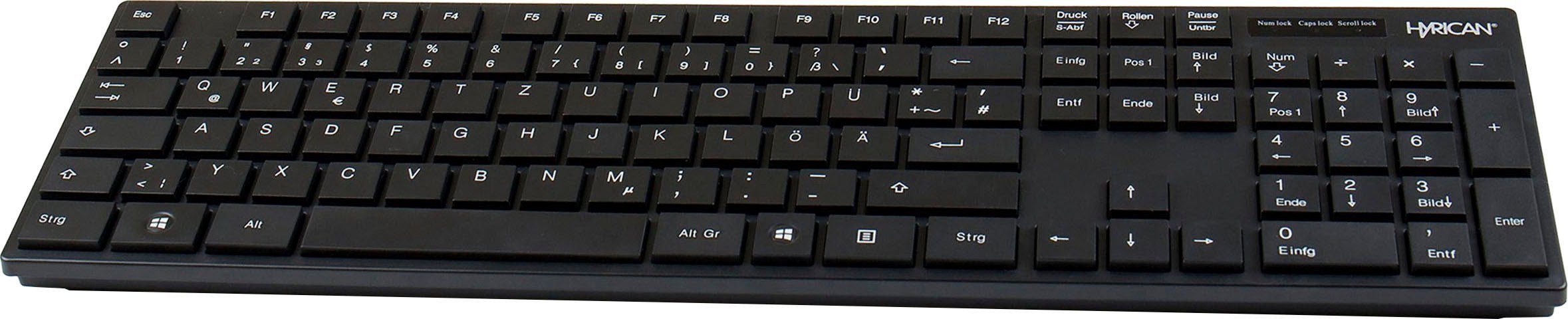 Hyrican ST-SKB698 (kabelgebunden, office Tastatur, Plug & Play) USB-Tastatur