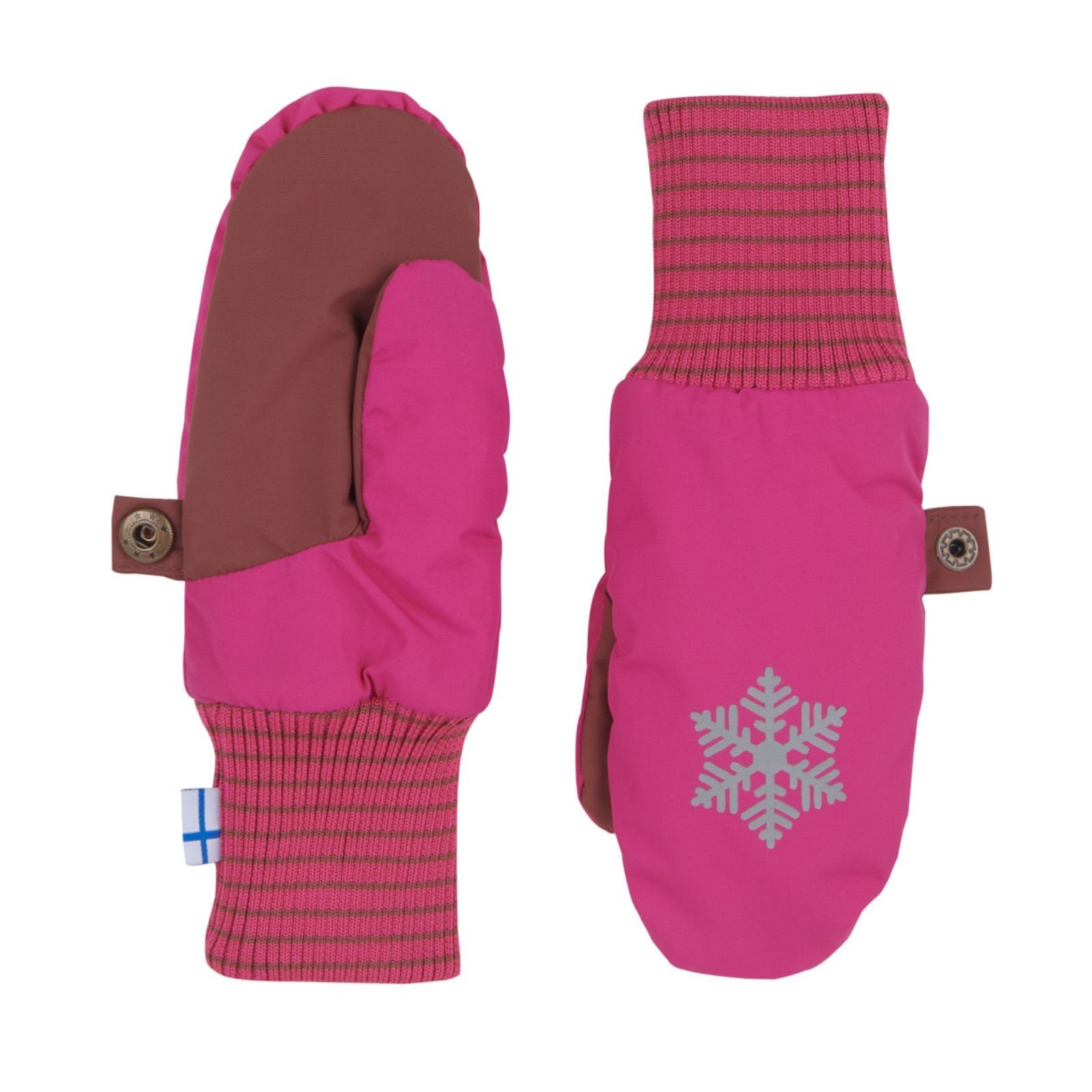 Finkid Fäustlinge Finkid Rukkanen mit Reflektor Raspberry/Sable S (1-3 Jahre)