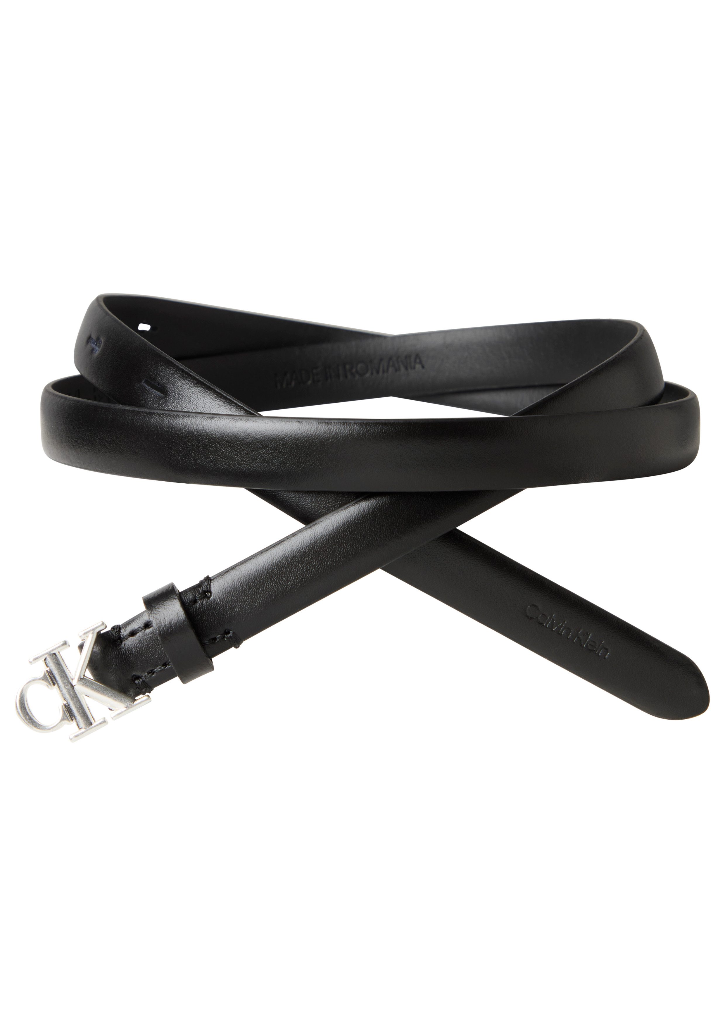 Calvin Klein Ledergürtel CK BUCKLE 15MM FIXED BELT Größenverstellbar günstig online kaufen