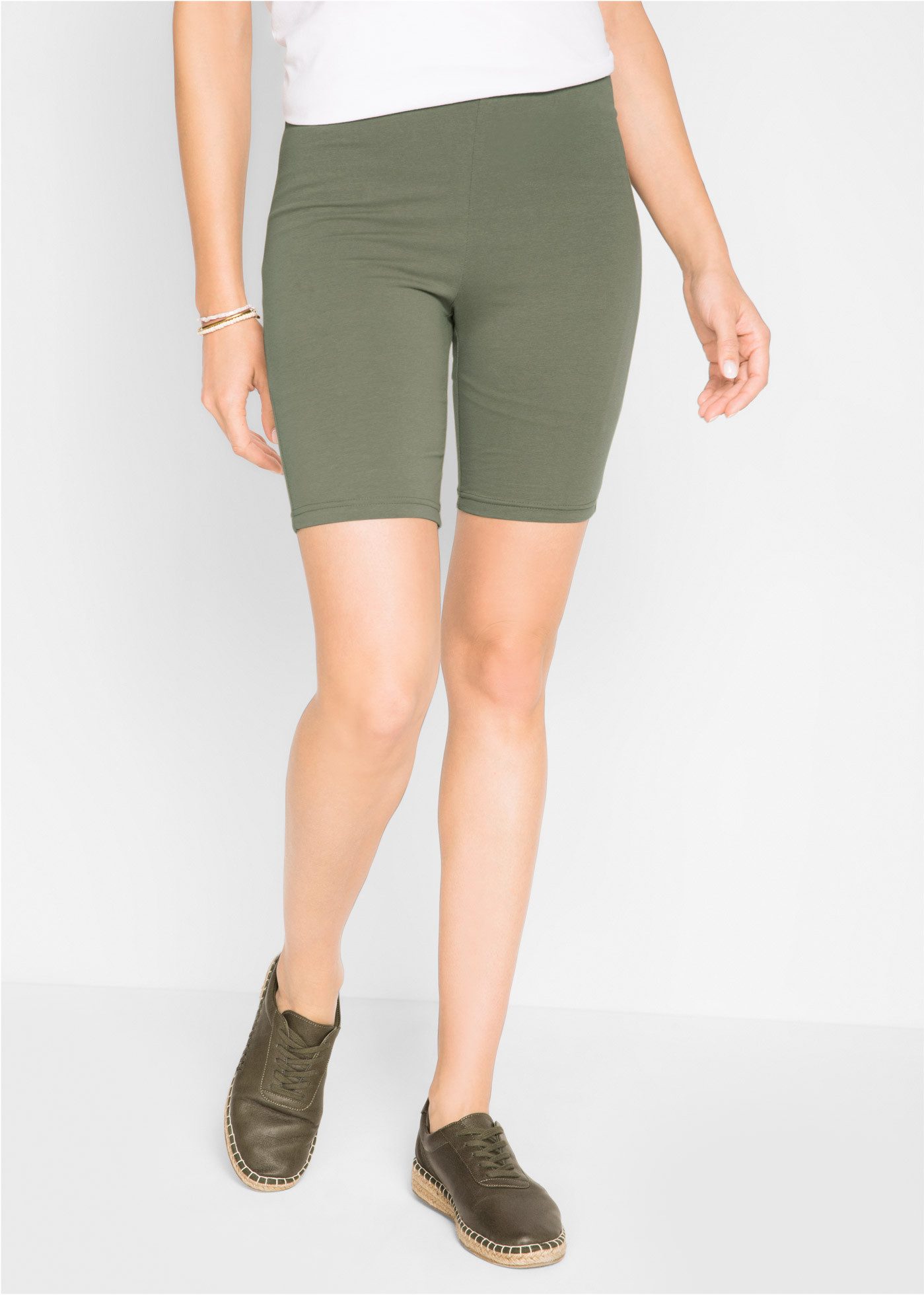 bonprix Radlerhose (Packung, 2-tlg) aus elastischem Material, taillenhoher günstig online kaufen