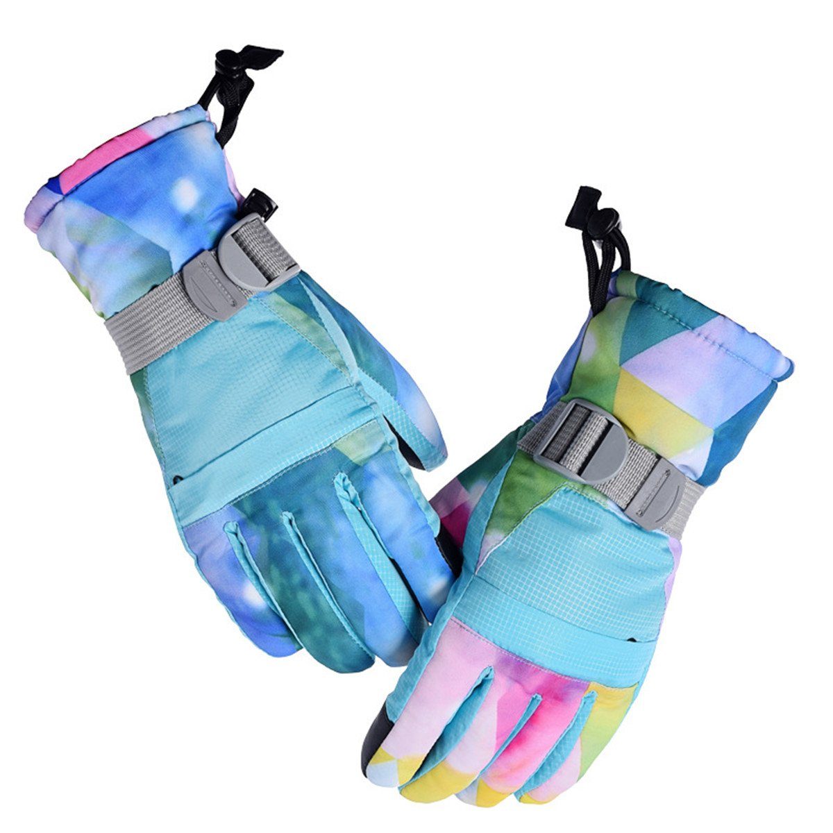 Die Narzissenorchidee Winter-Outdoor-Sport-Snowboard-Handschuhe Kinder/Männer/Damen Sterne Langlaufhandschuhe