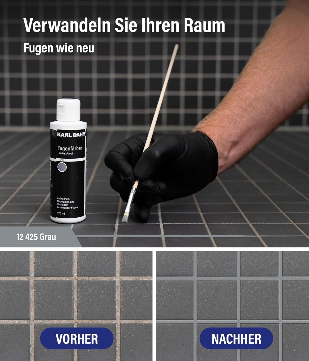 Karl Dahm Fugenfarbe Karl Dahm Fugenfärber 120 ml – Für Innen & Außen