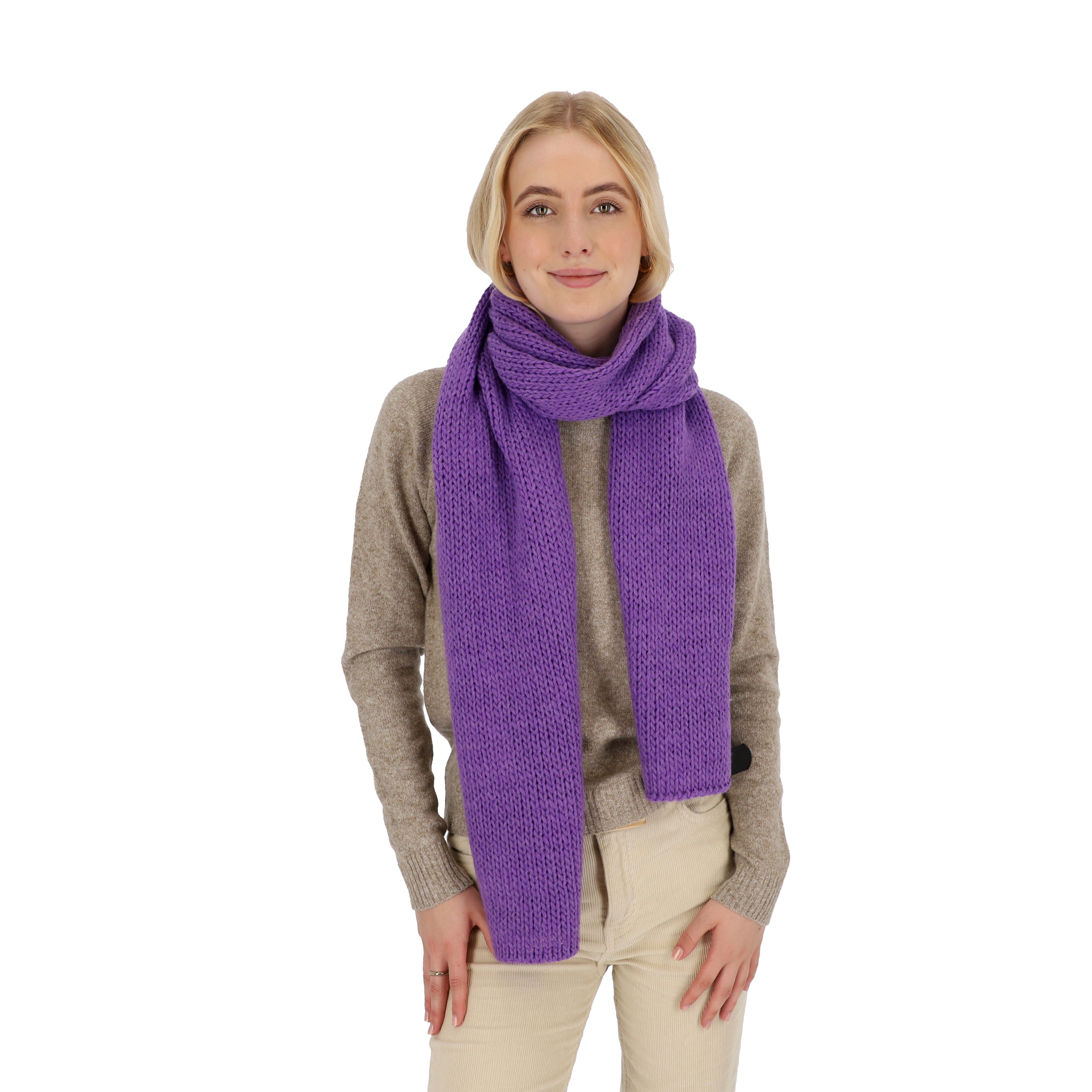 halsüberkopf Accessoires Strickschal Strickschal, lilac Made in Germany