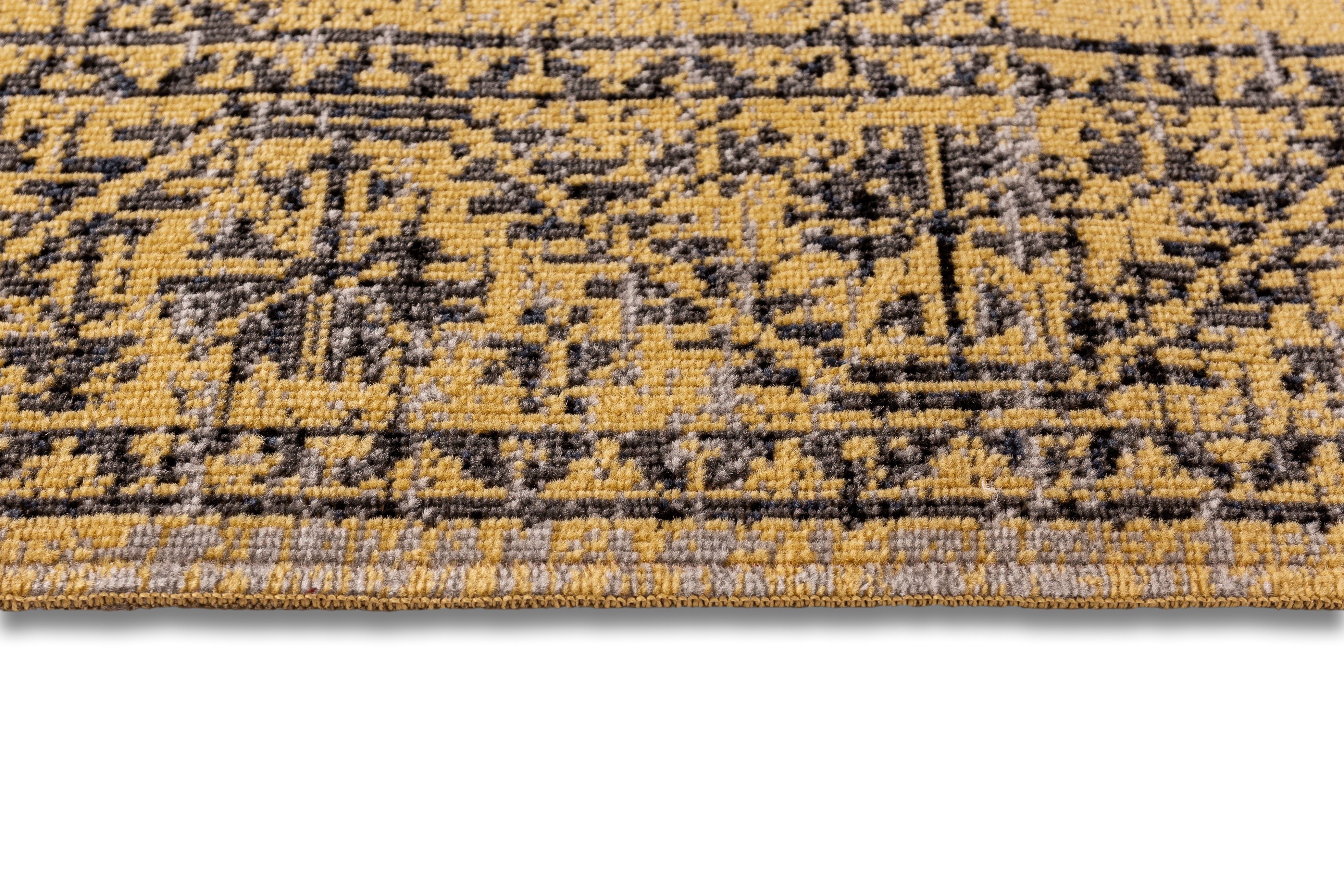 Teppich Bonnie, Andiamo, Höhe: mm, Wohnzimmer und 5 rechteckig, In- Outdoor gelb/braun geeignet