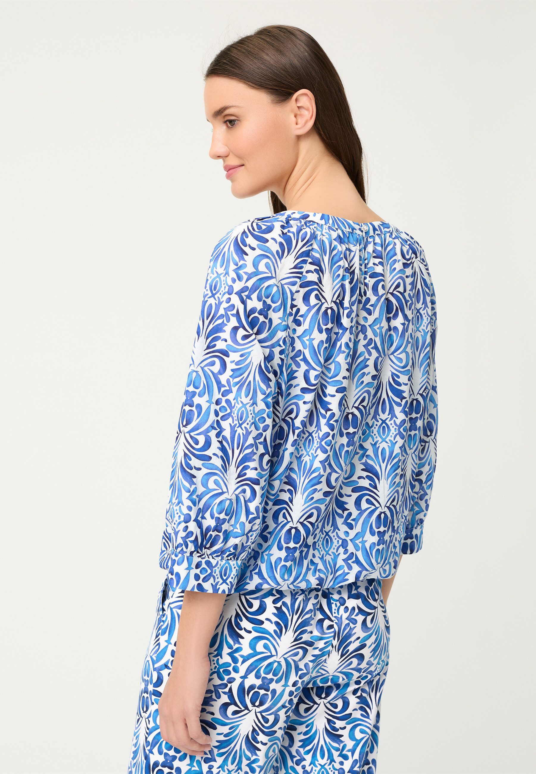 Olsen Hemdbluse Bluse mit Allover-Dessin