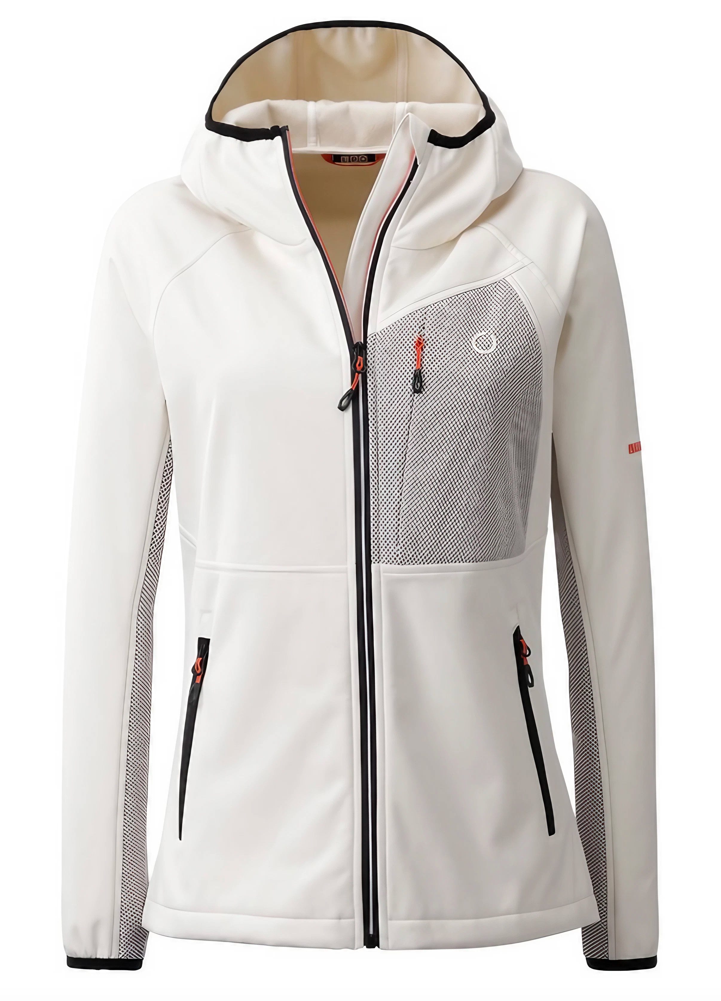 LPO PIARA Damen Softshelljacke Outdoorjacke CS angeschnittene Kapuze