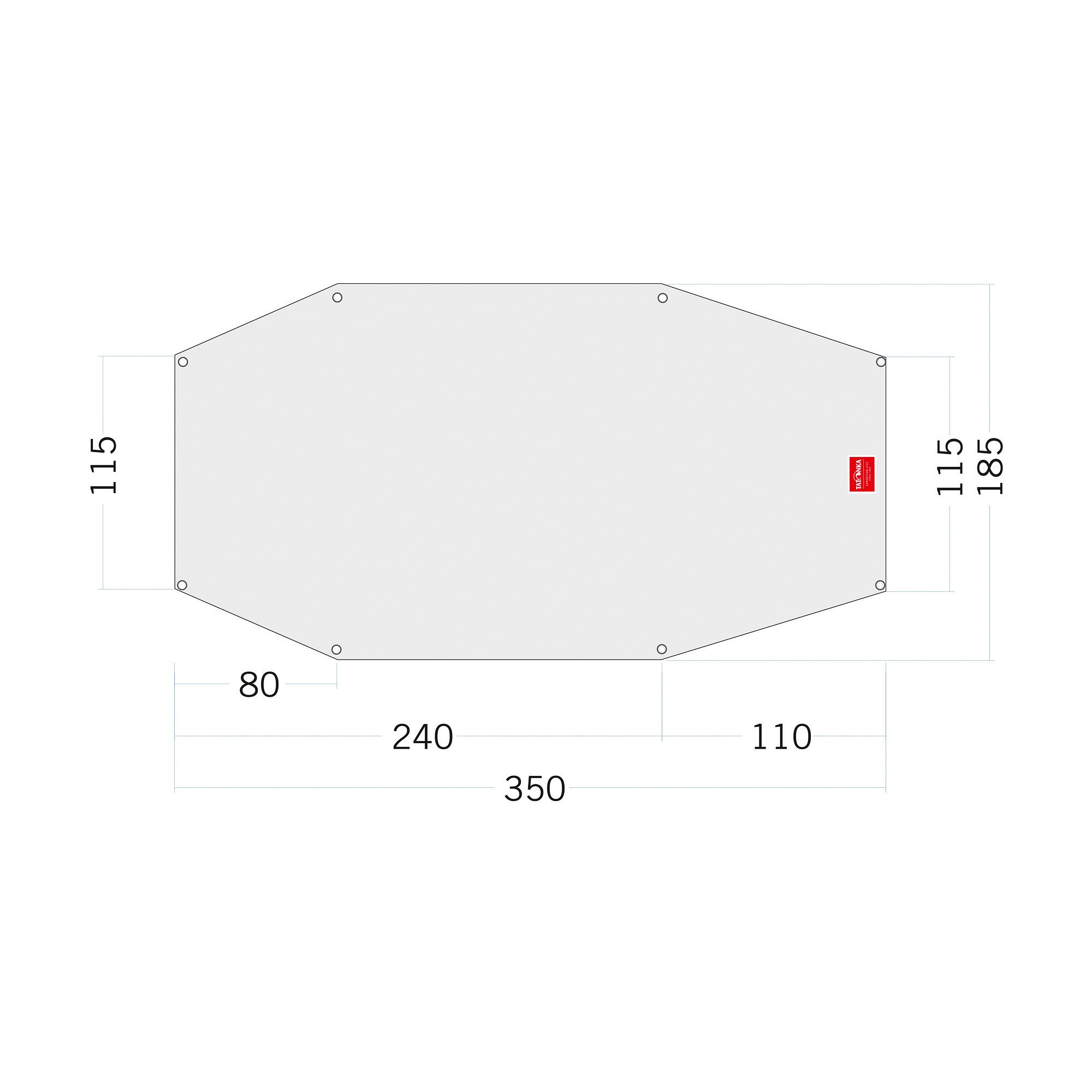 TATONKA® Zeltunterlage Floor Sheet PE Arctis 3 Zeltunterlage