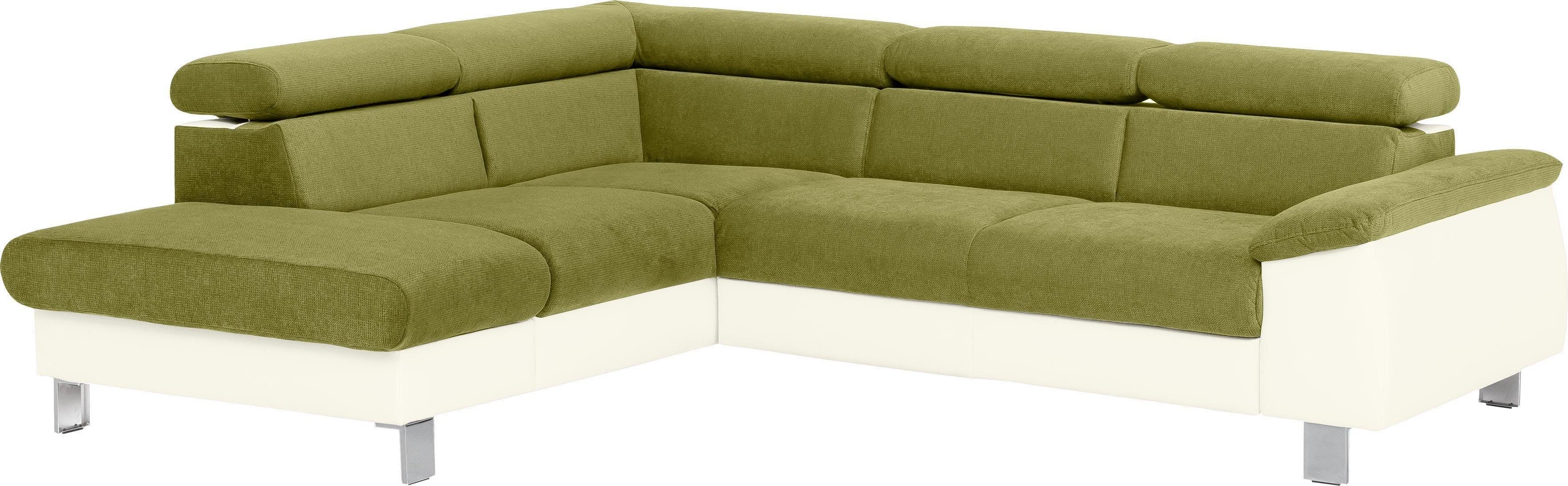 COTTA Ecksofa "Komaris L-Form mit Kopfteilverstellung", wahlweise mit Bettf günstig online kaufen