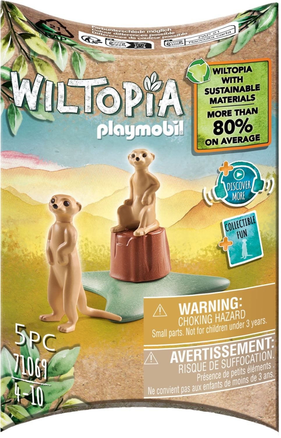 Playmobil® Wiltopia Erdmännchen Konstruktions-Spielset, (Erdmännchen), Made günstig online kaufen