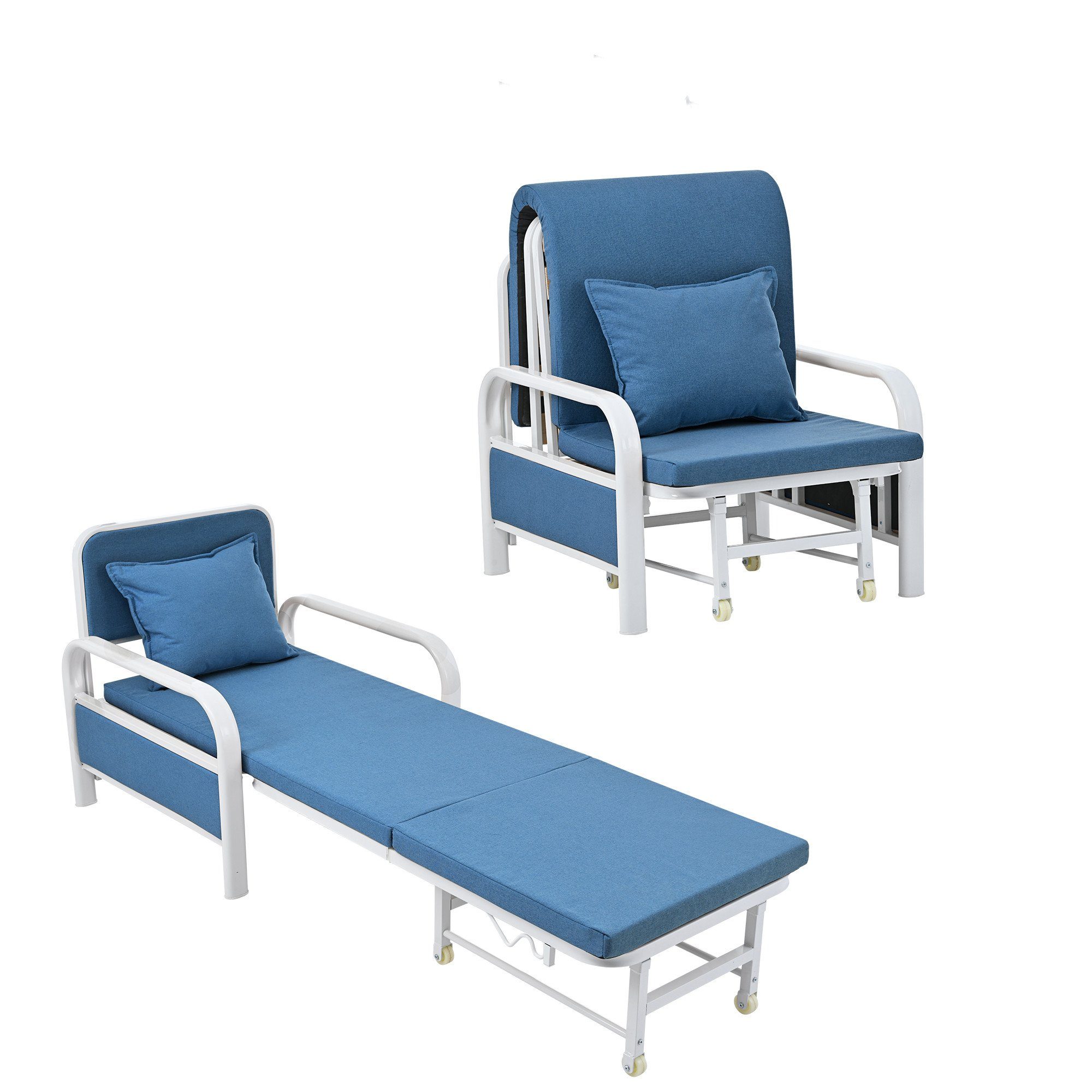 Relaxsessel (2-in-1 Schlafsessel Schlafsofa), Loungesessel mit Schlaffunktion, belastbar bis 150kg, verstellbar