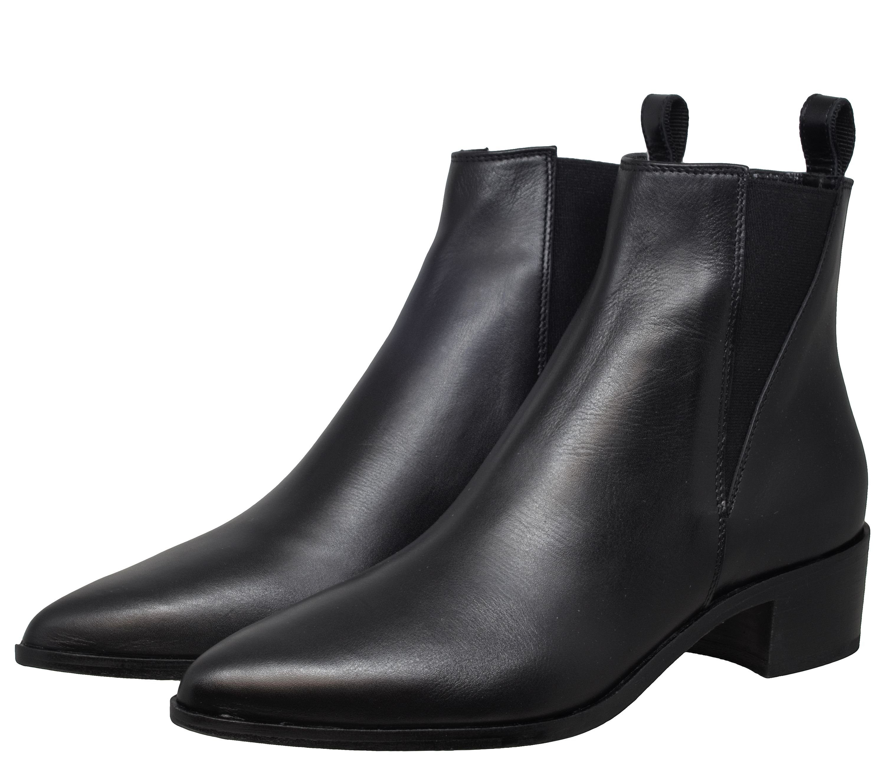 Gallucci Gallucci 30008 Stiefeletten Chelsea Boots Leder Schwarz Stiefel