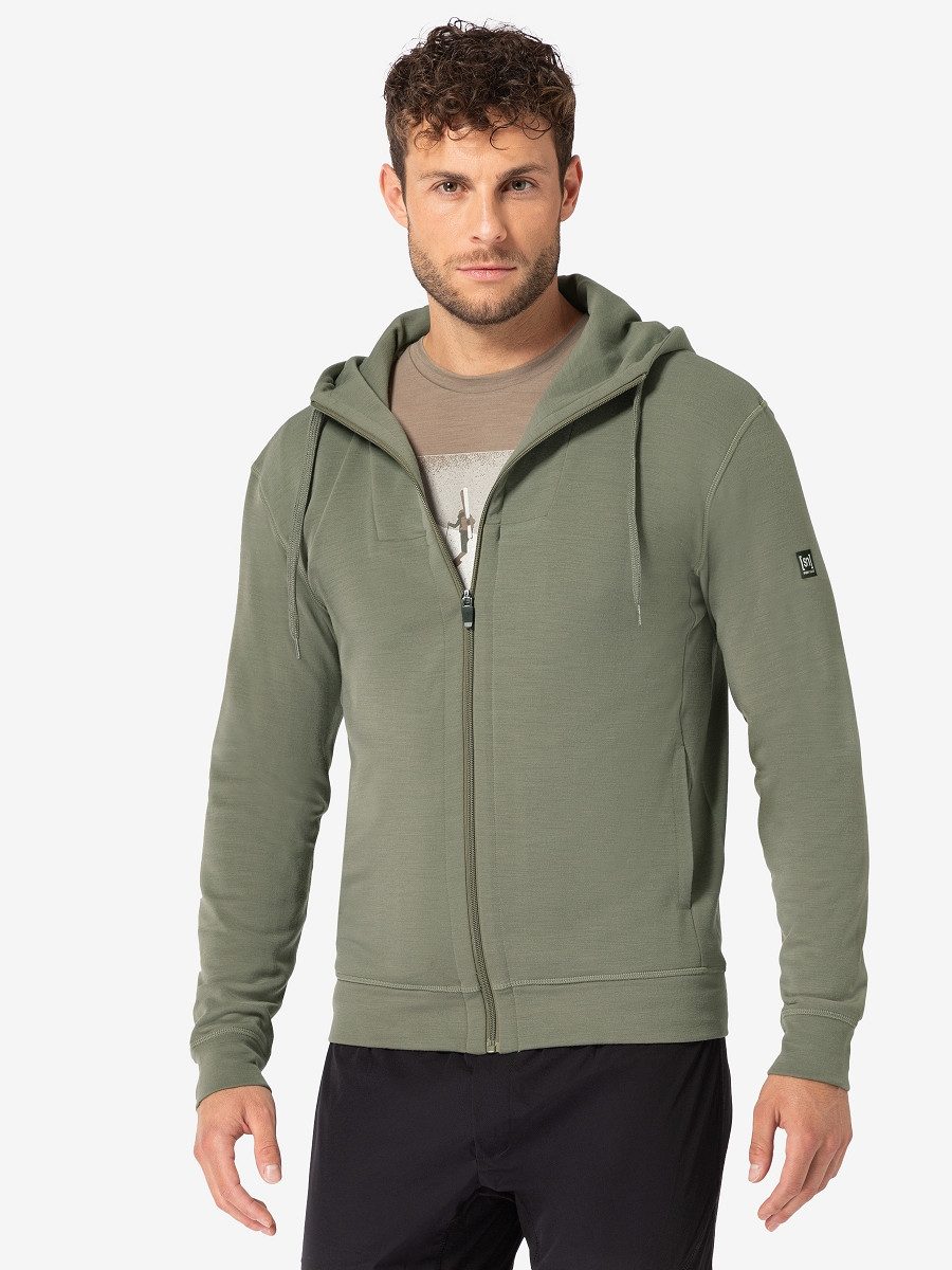 SUPER.NATURAL Sweatjacke Kapuzenjacke M EVERYDAY HOODIE aus weichem Merino-Mix