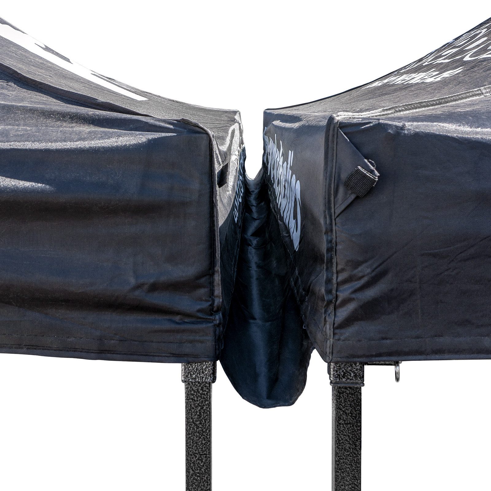 Weber GmbH Regenrinne Regenrinne für Easy-Up Zelt 3 x 3 m schwarz, mit Klettverschluss, für zwei nebeneinander aufgestellte Pavillons