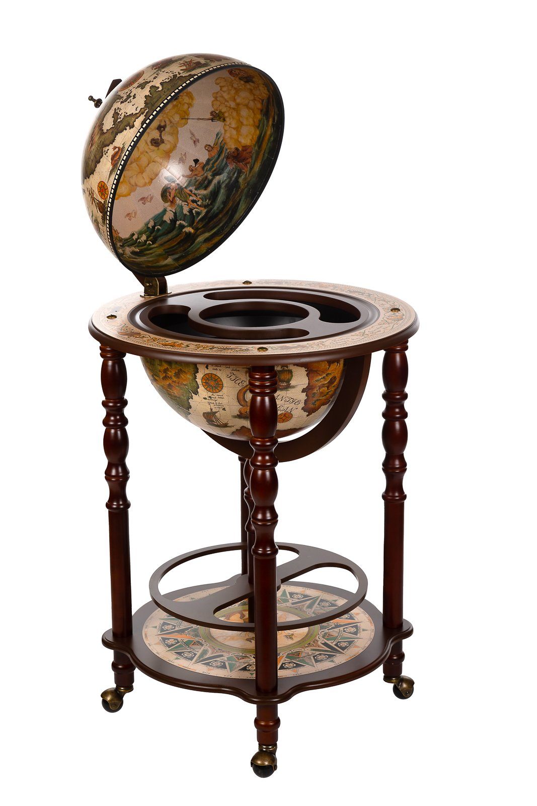 BIRENDY Dekoobjekt Birendy riesige Barwagen Hausbar mit Rollen Globusbar in günstig online kaufen