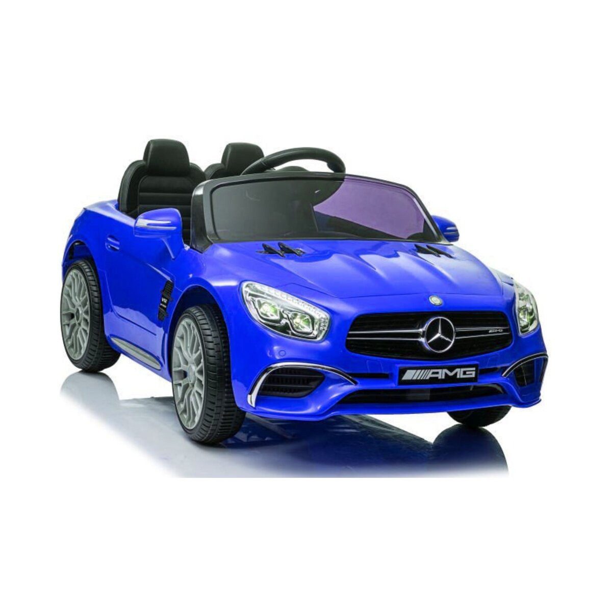 Wisam Elektro-Kinderauto Elektro Auto Batterieauto Mercedes SL65 S blau lackiert LCD