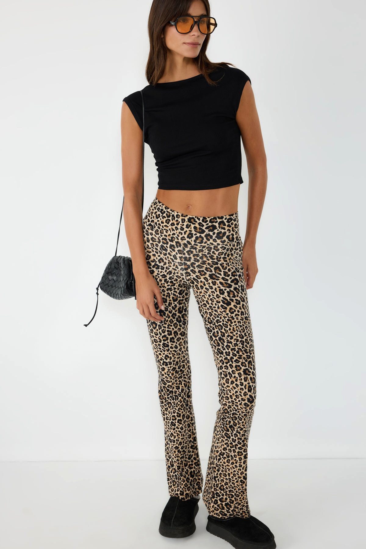 No Matter What 5-Pocket-Jeans Hose mit Leopardenmuster und elastischer Tail günstig online kaufen