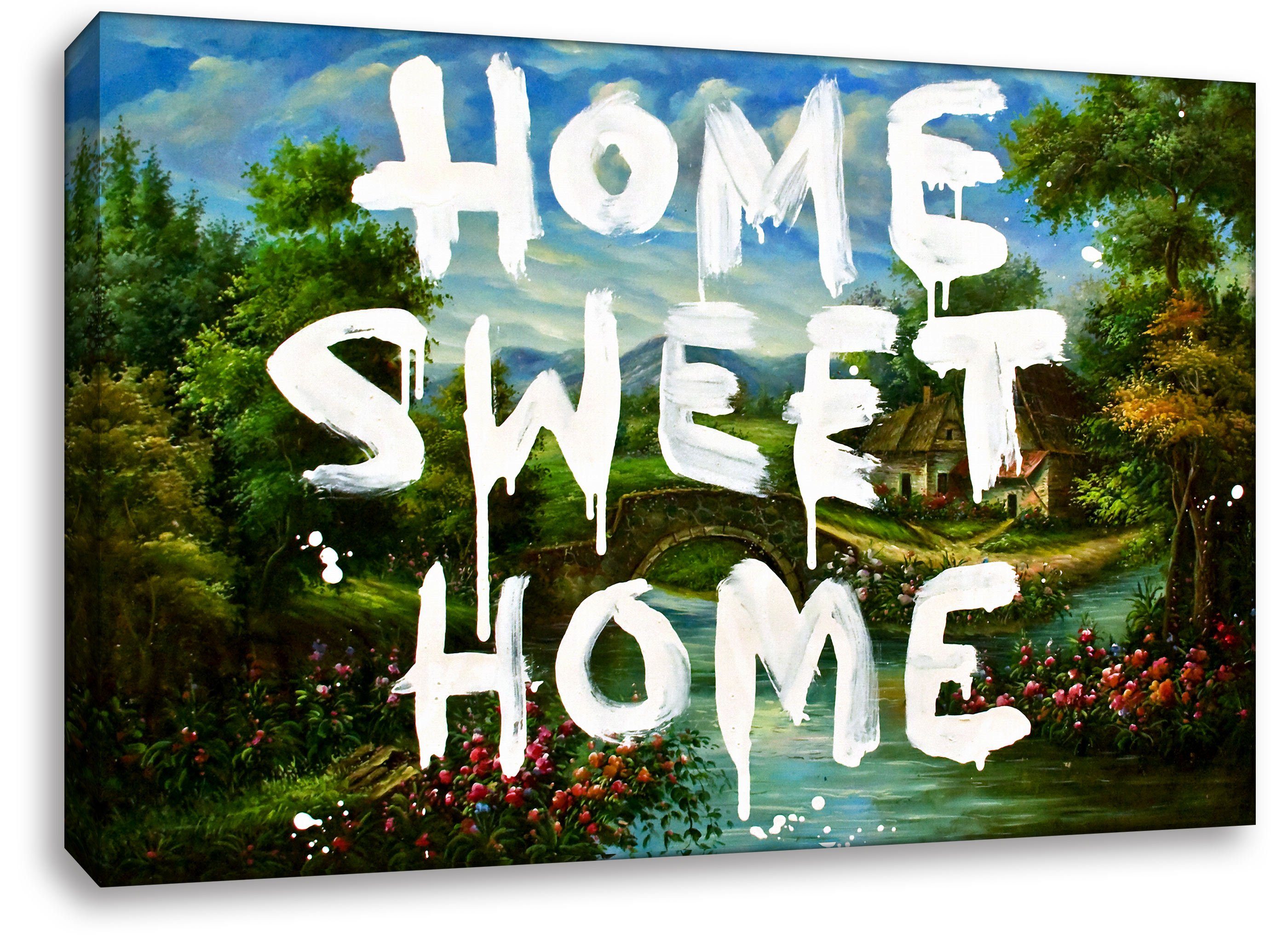 Leinwando Gemälde Banksy Home Sweet Home günstig online kaufen