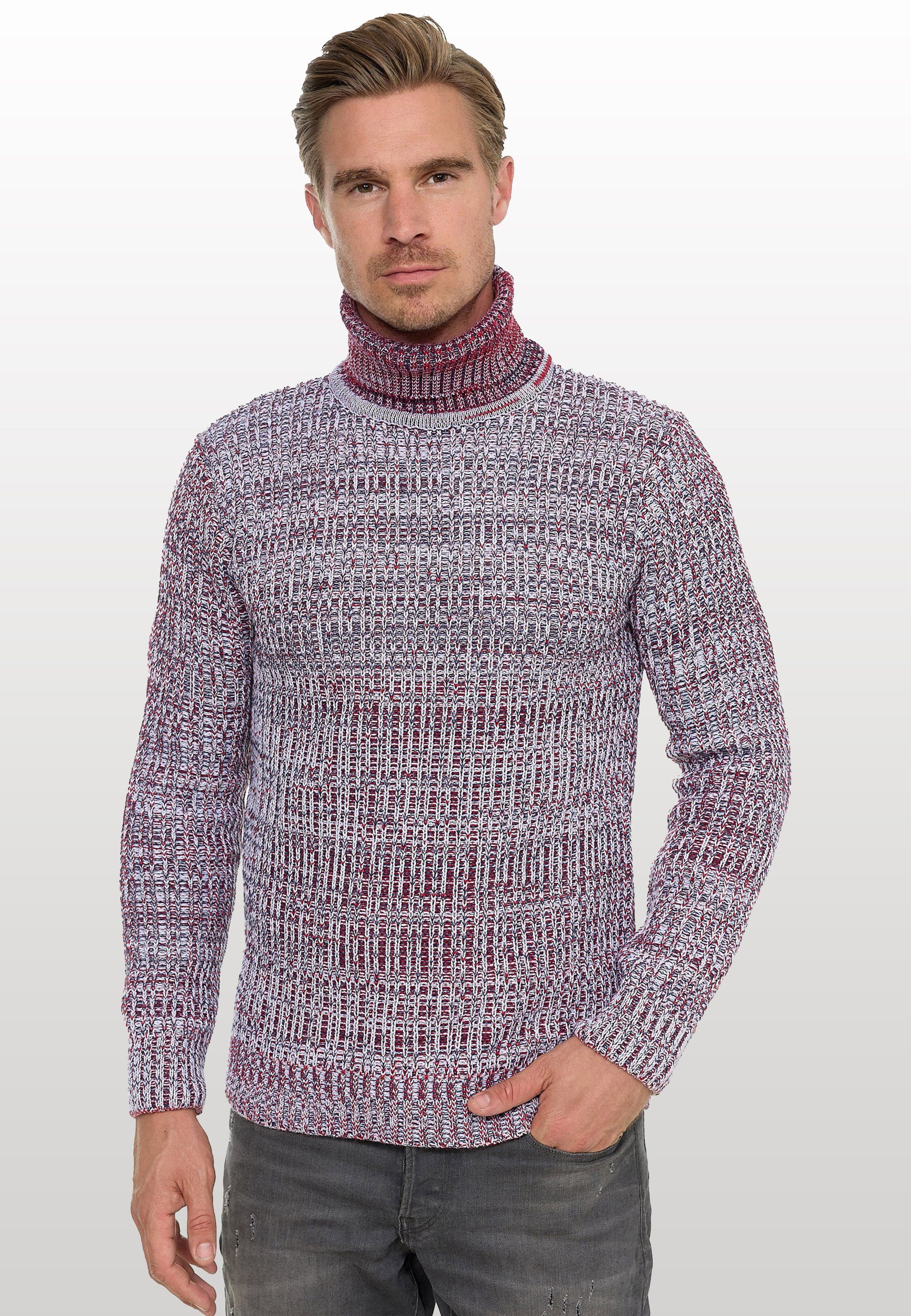 Rusty Neal Rollkragenpullover im angesagten Strickdesign