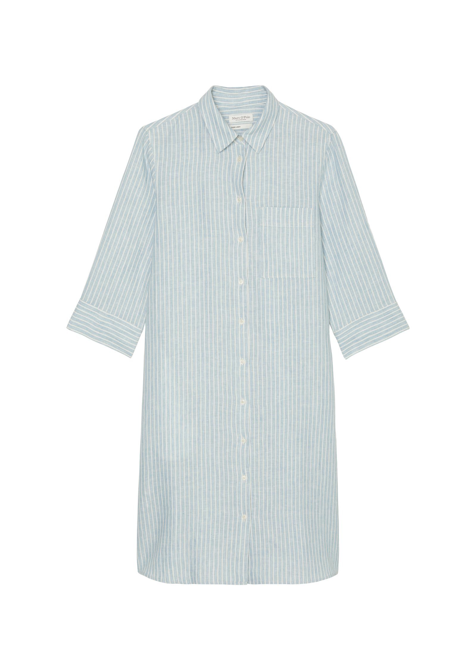 Marc O'Polo Hemdblusenkleid fein gestreift, entspannter günstig online kaufen