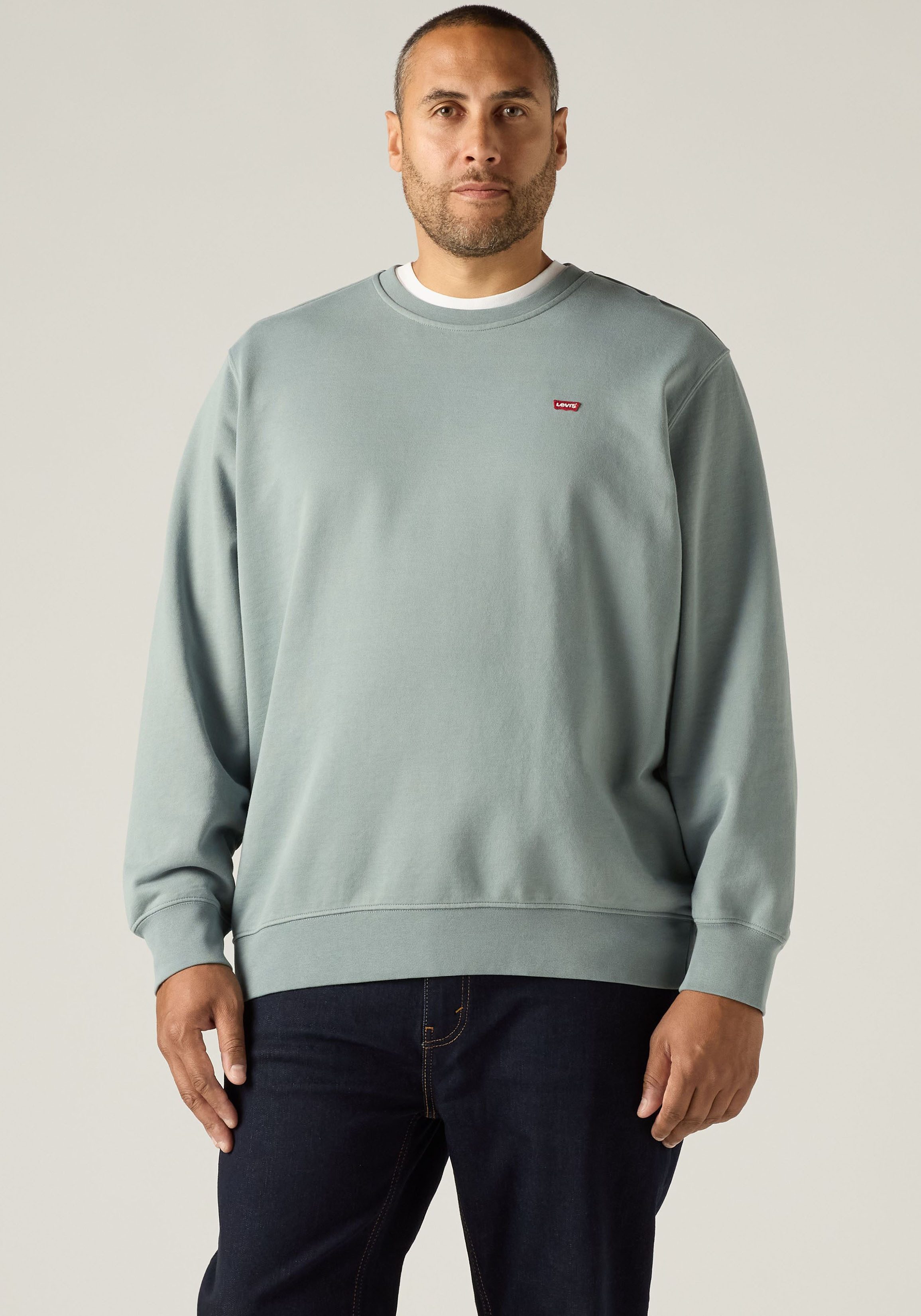Levi's® Plus Sweatshirt BIG ORIGINAL HM CREW mit Batwing-Logobadge