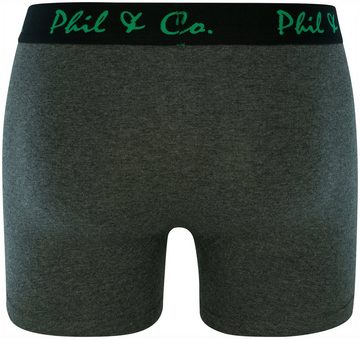 Phil & Co. Retro Pants 2-Pack Retropants 'Jersey' (Grün/Anthrazit)