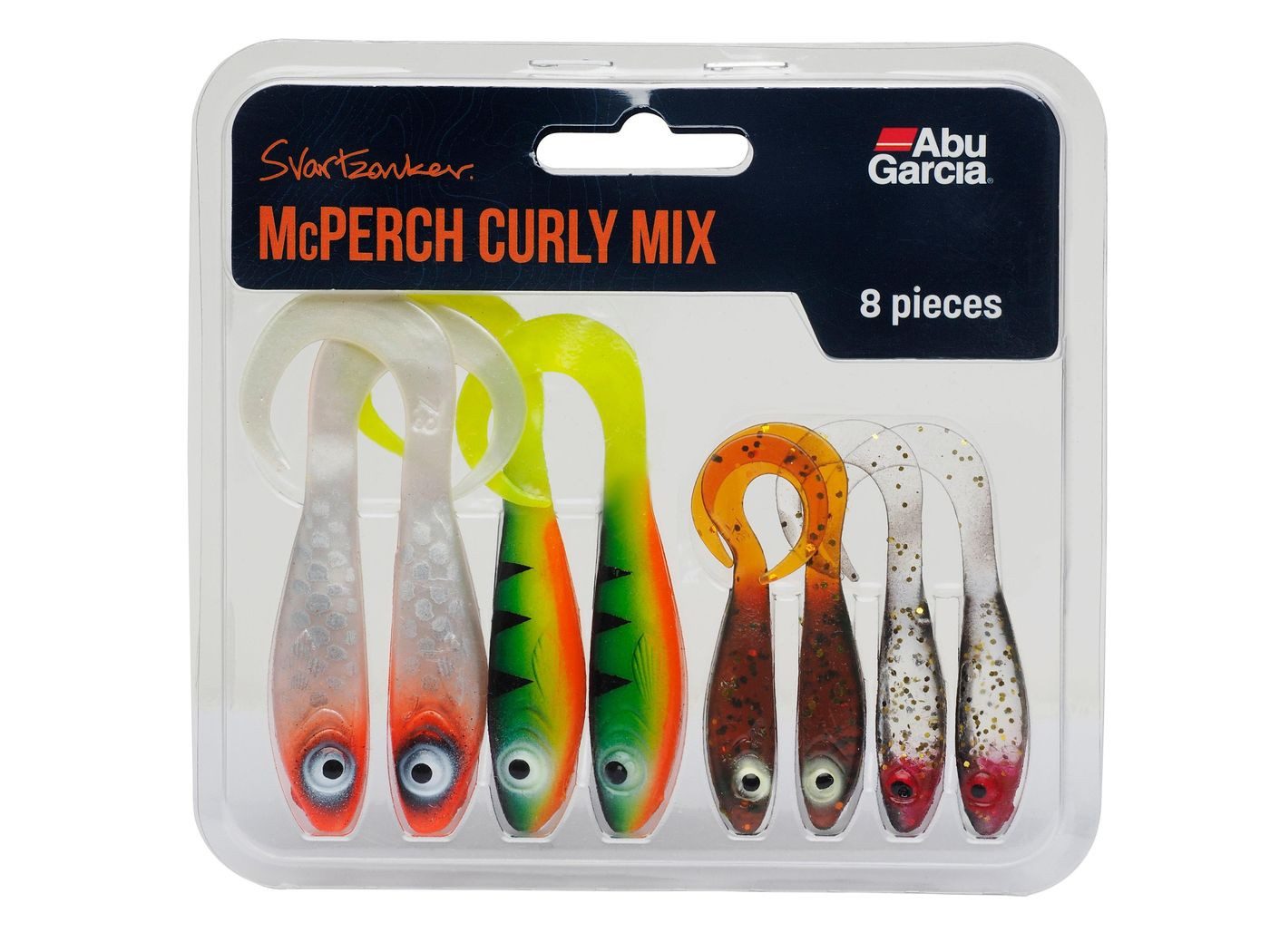 Kunstköder Abu Garcia McPerch Curly Mix - 8 Gummifische im Set