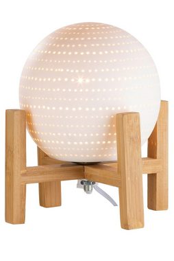 GILDE Tischleuchte GILDE Lampe Rondo - weiß - H. 20,5cm x D. 18,5cm