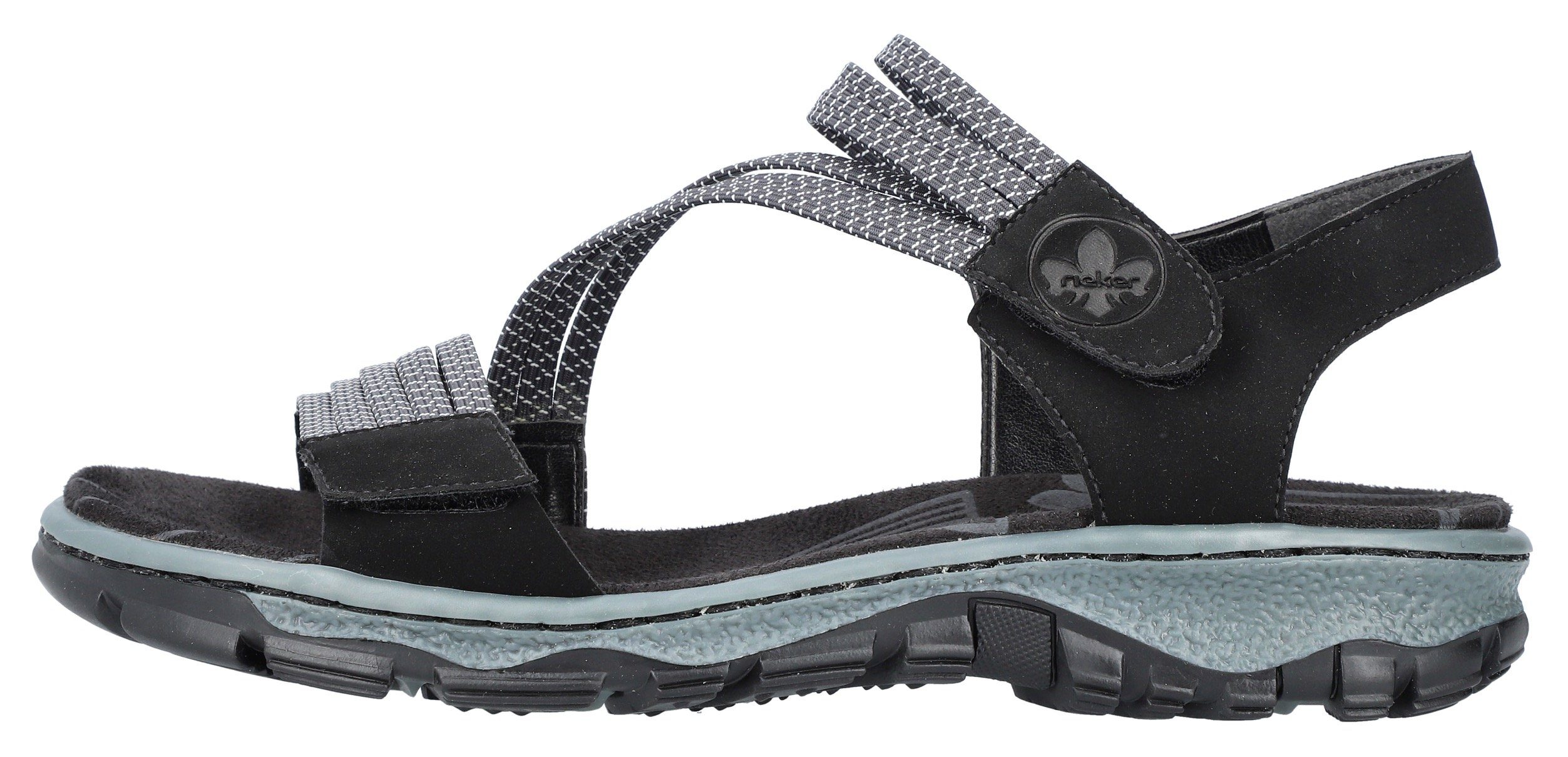 Rieker Riemchensandale, Sommerschuh, Sandalette, Klettschuh, in sportiver Optik