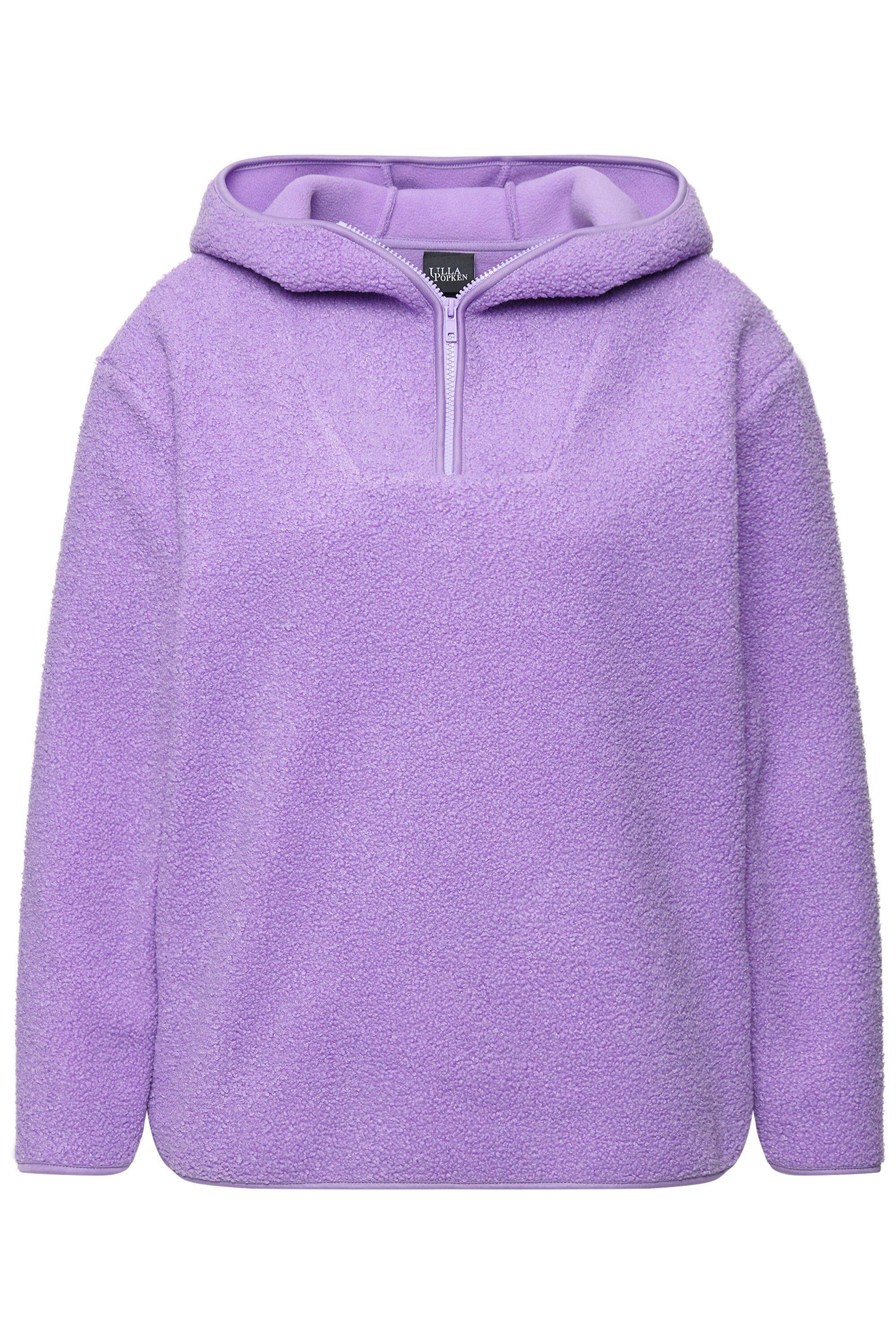 Ulla Popken Hoodie Teddypullover Plüsch Kapuze Langarm günstig online kaufen