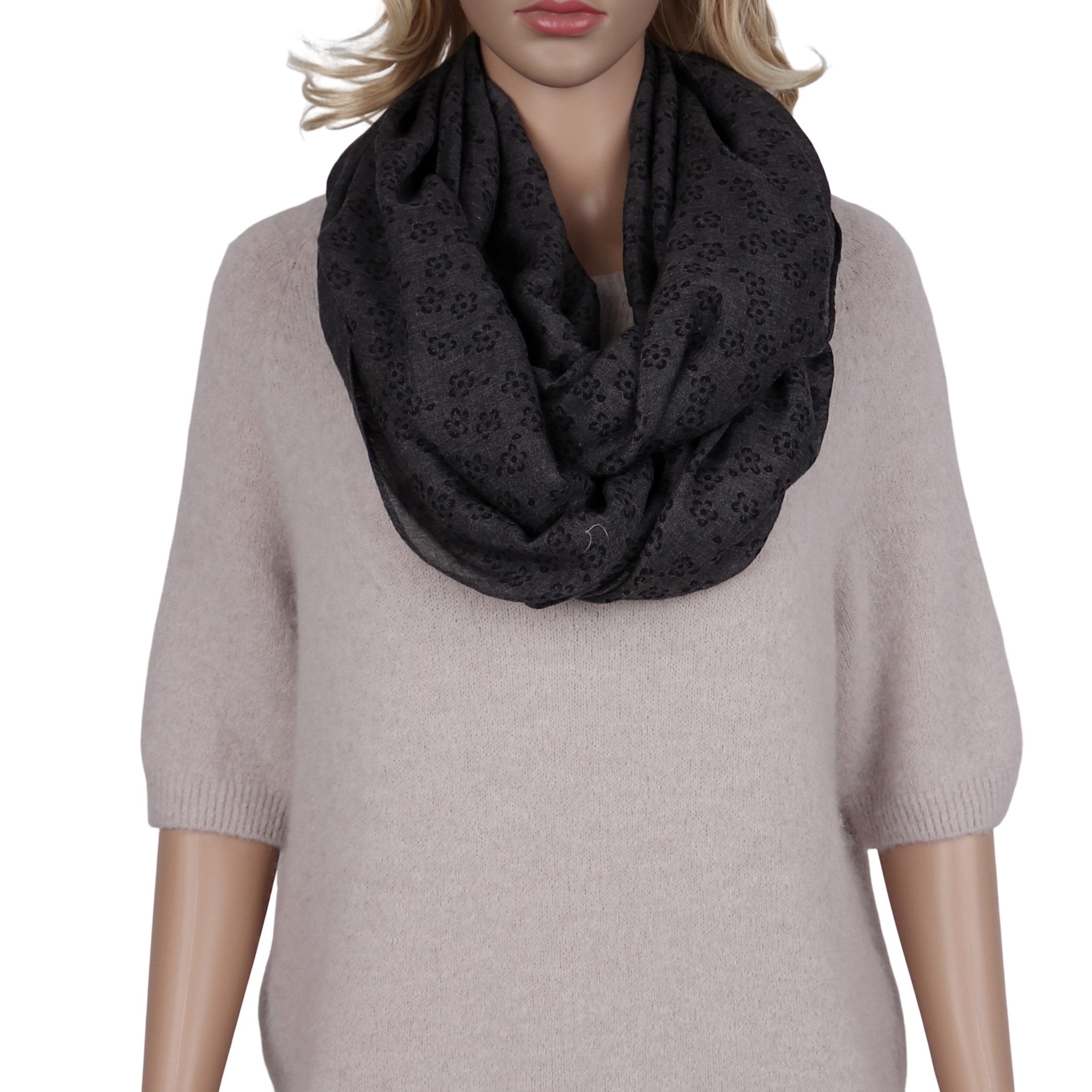 Loop Damen Schal Weich aus 50% Baumwolle 50% Viskose