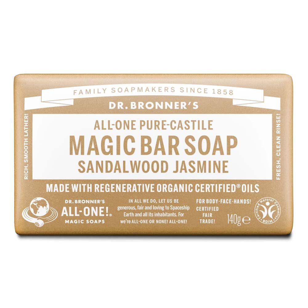 Dr. Bronners Handseife Sandelholz-Jasmin - Magic Bar Soap 140g