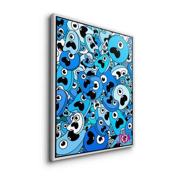 DOTCOMCANVAS® Leinwandbild Sordins Blue, Leinwandbild Sordins Blue comic Figur blau hochkant