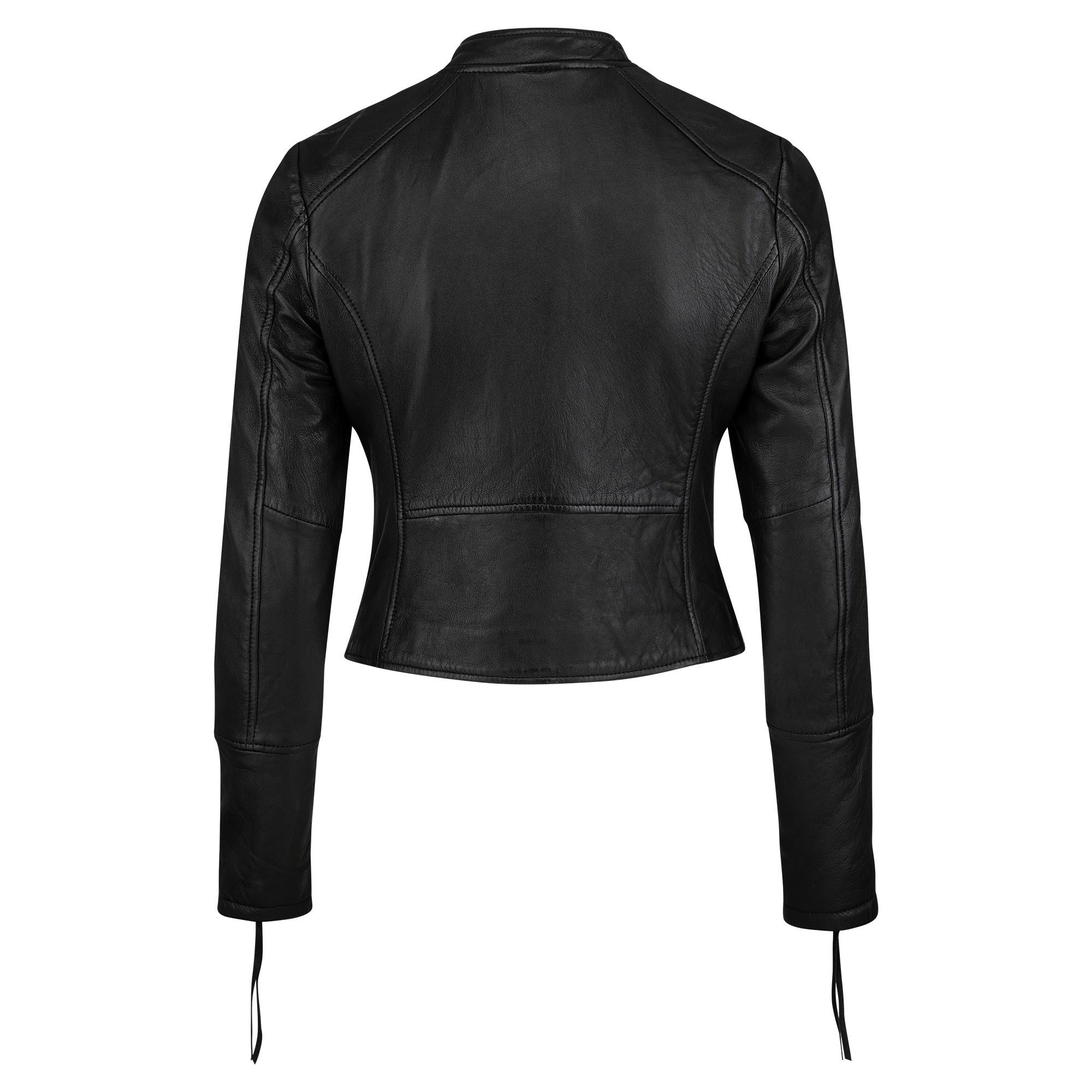 trueprodigy Lederjacke Vega Sportlicher Stehkragn und dekorative Reißverschlüsse an den Ärmeln – Bild 5 von 5