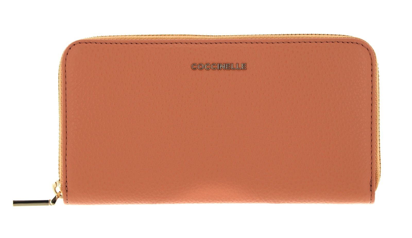 COCCINELLE Geldbörse Metallic Soft, aus echtem Rindsleder