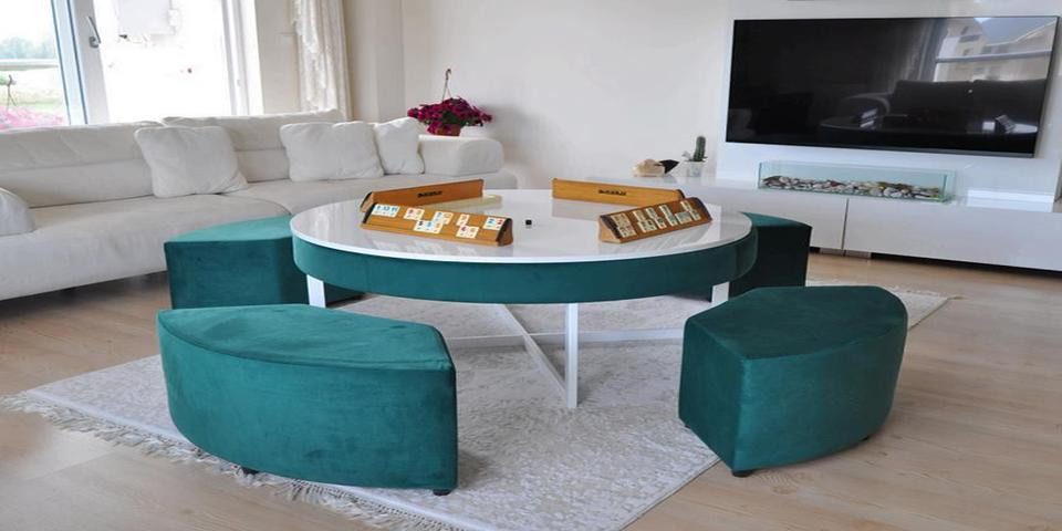 Xlmoebel Couchtisch Multifunktionaler Wohnzimmertisch mit Tatami und Billard-Funktion (Couchtisch), Hergestellt in Europa