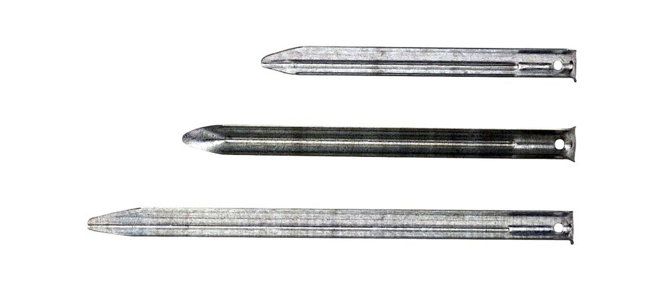 Zelthering BasicNature Stahlblechhering, halbrund 24 cm 10 Stück