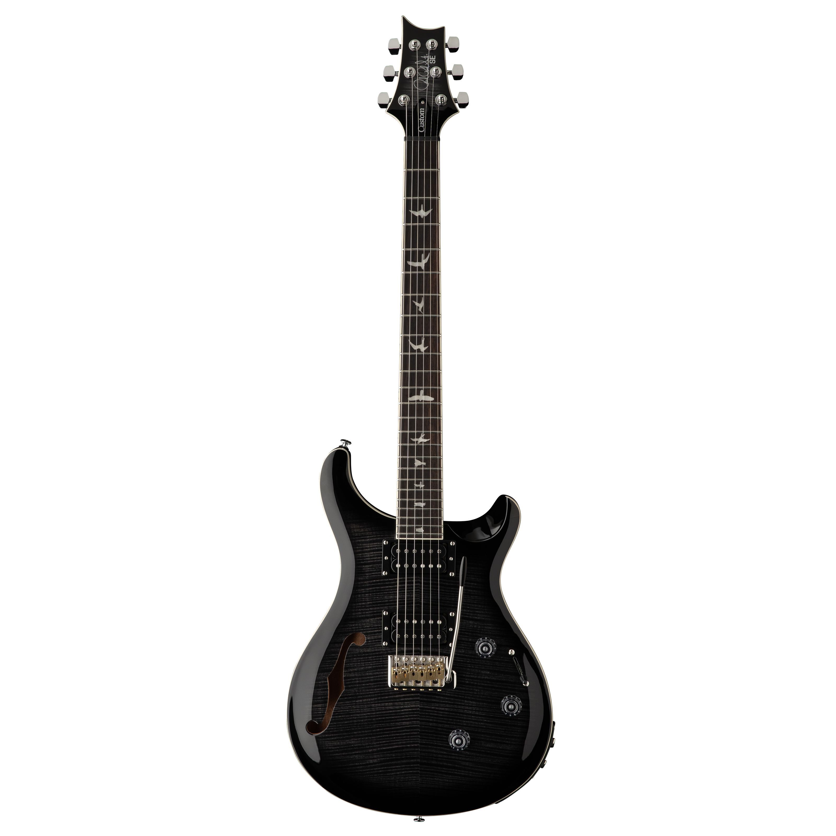 PRS E-Gitarre, E-Gitarren, PRS-Modelle, SE Custom 24 Semi-Hollow Charcoal Burst - E-Gitarre