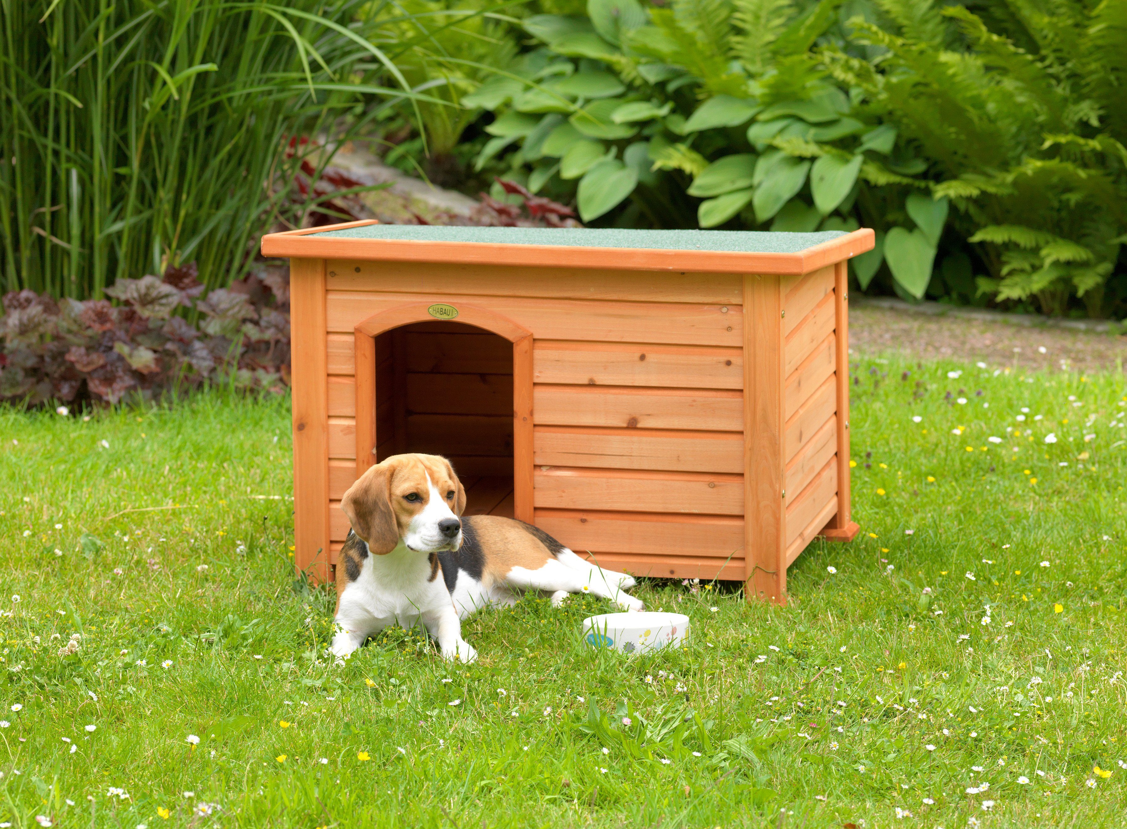 Habau Hundehütte »Beagle«, B/T/H 84,5/62,5/57 cm, inkl. Fußboden