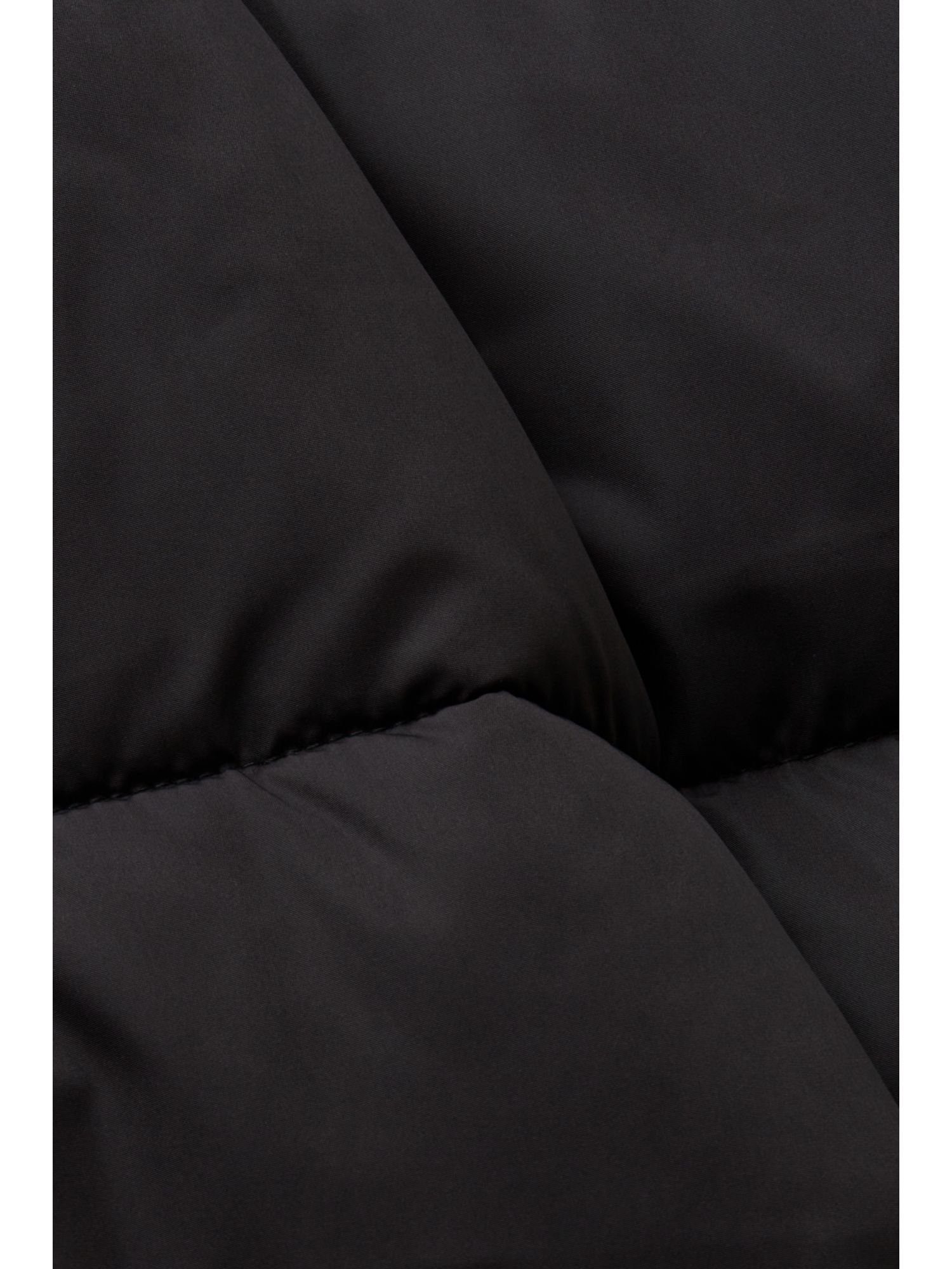 Esprit Collection BLACK Kapuze Steppmantel mit Steppmantel