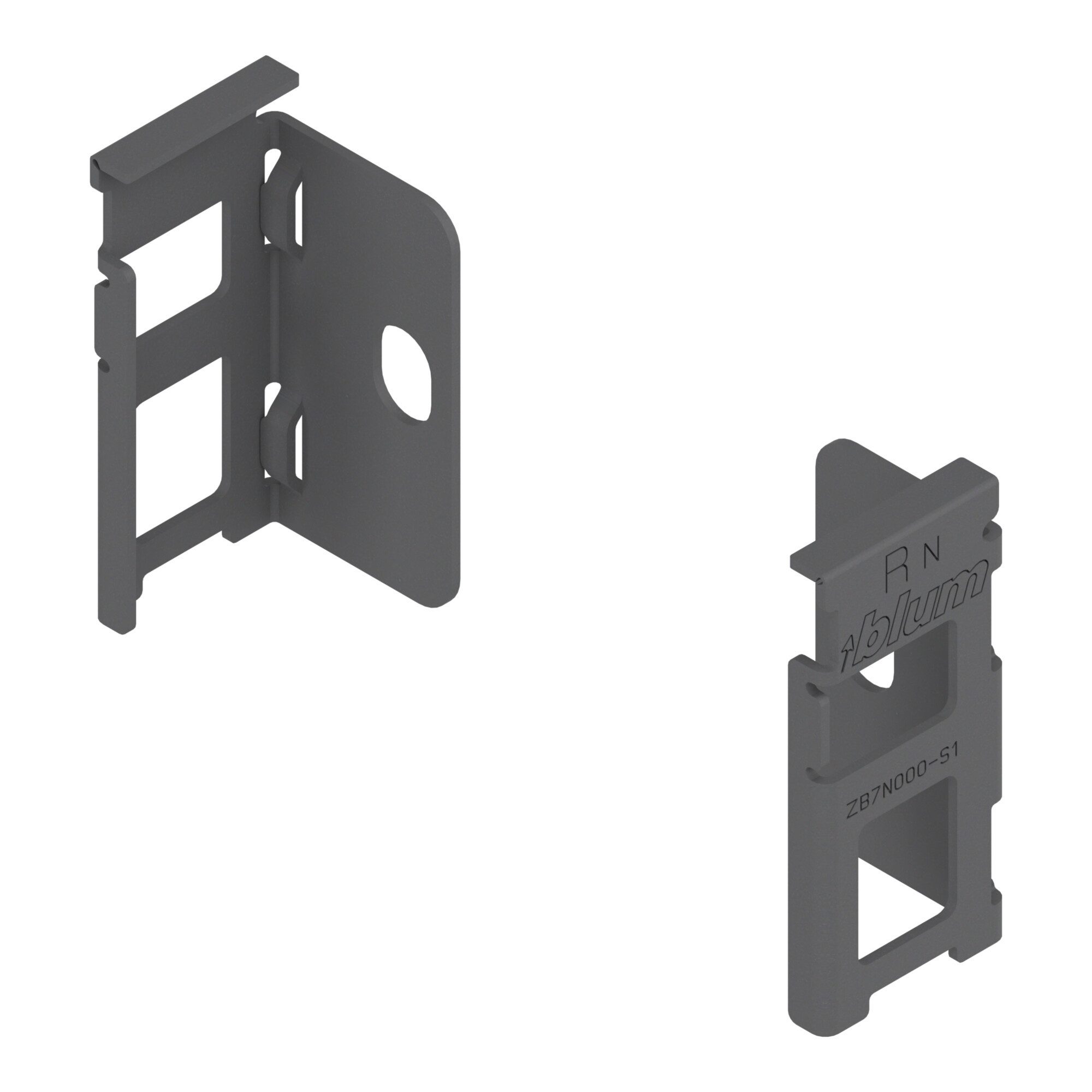 blum Schranksystem Blum LEGRABOX Holzrückwandhalter, Höhe N 80 mm, links/rechts, oriongra